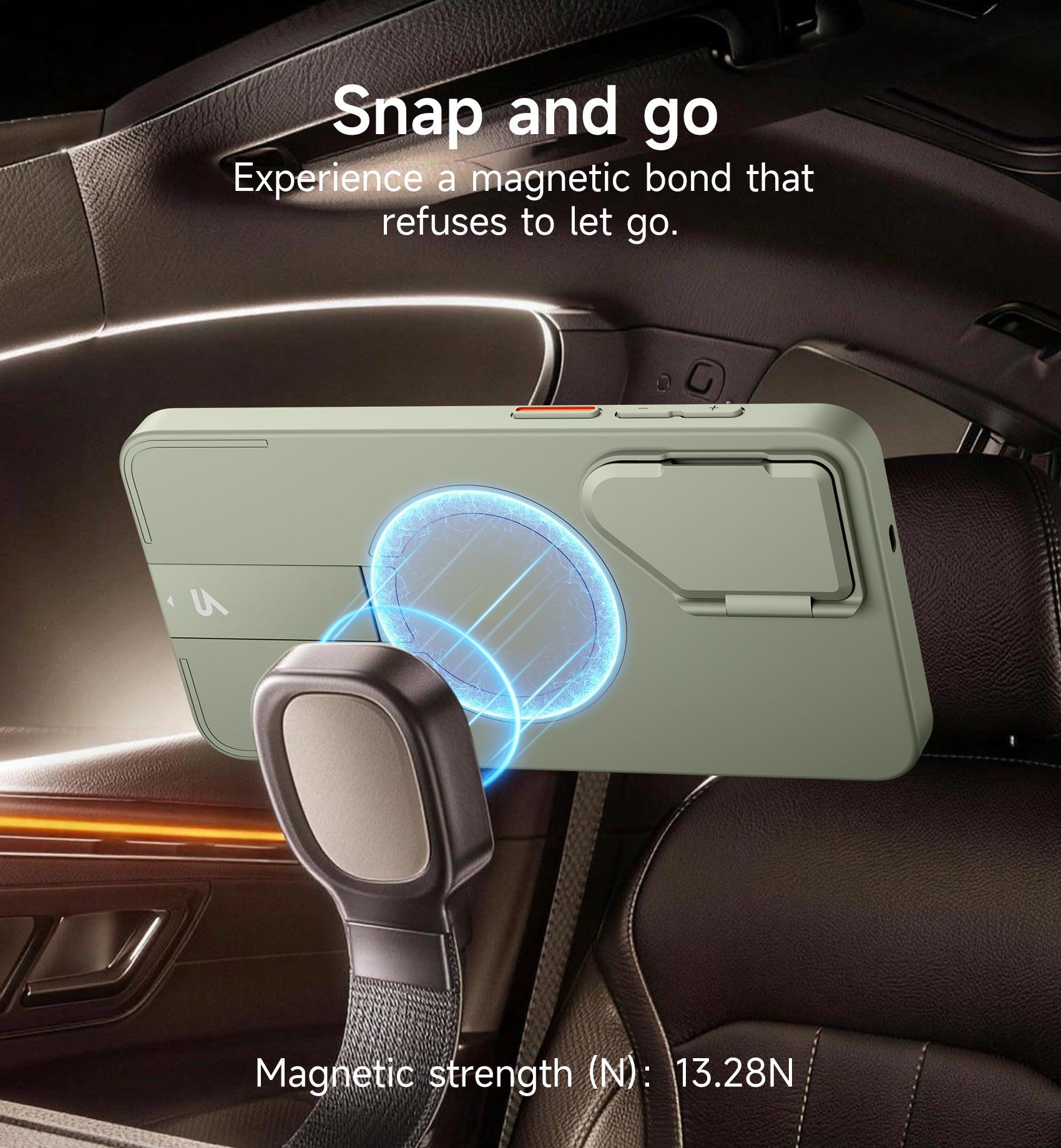 Suritch Case for Samsung Galaxy S26 Magnetic Protective Cover with Camera Cover Adjustable Metal Kickstand
