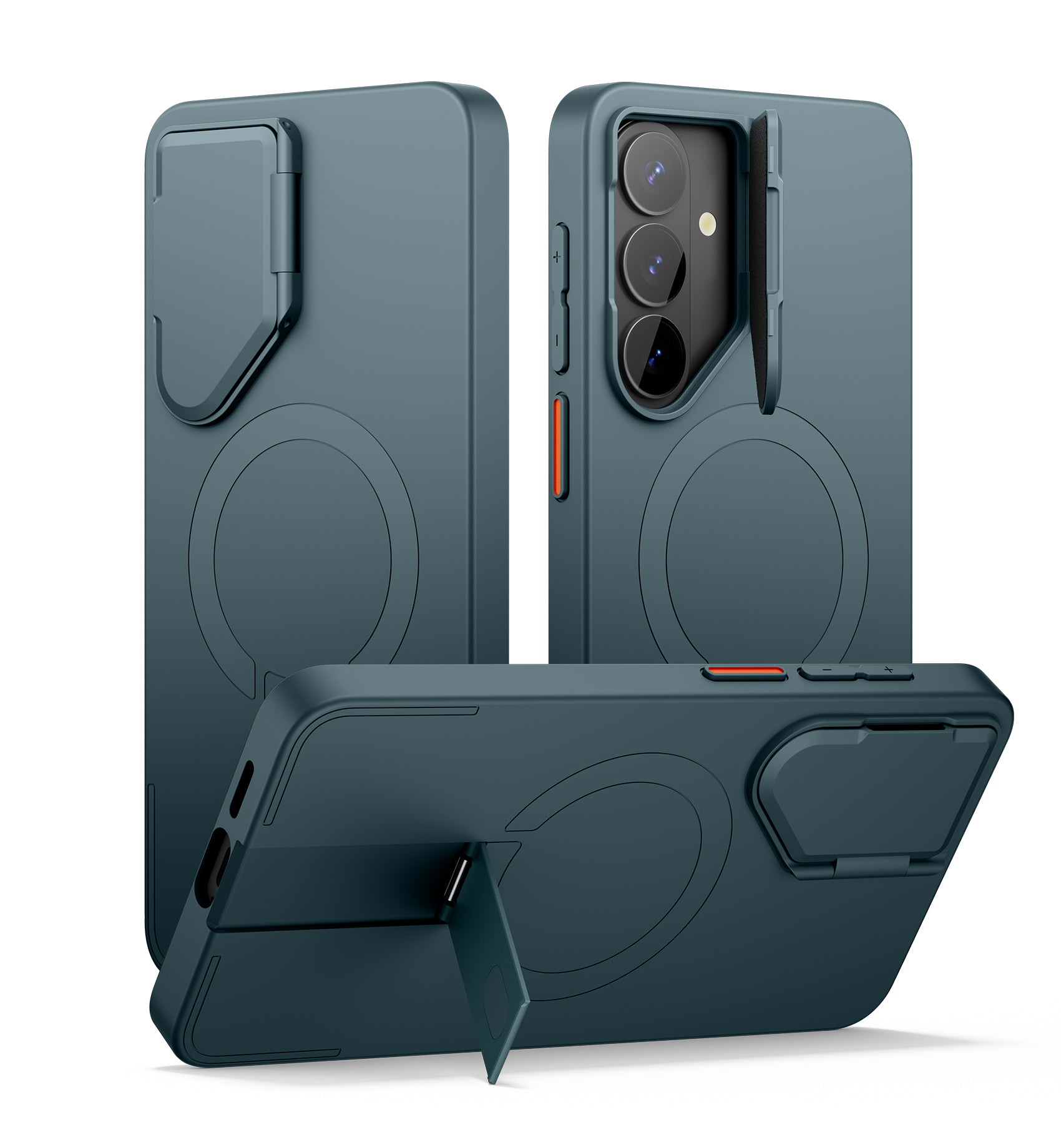 Suritch Case for Samsung Galaxy S26 Magnetic Protective Cover with Camera Cover Adjustable Metal Kickstand