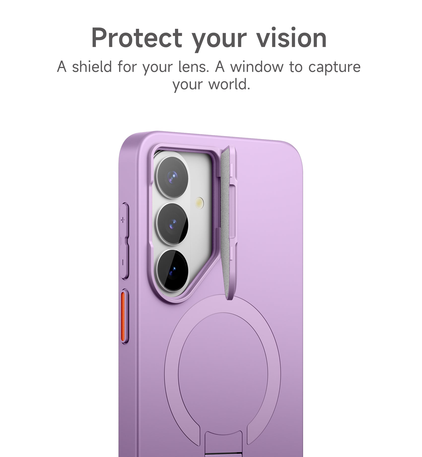 Suritch Case for Samsung Galaxy S26 Plus Magnetic Protective Cover with Camera Cover Adjustable Metal Kickstand