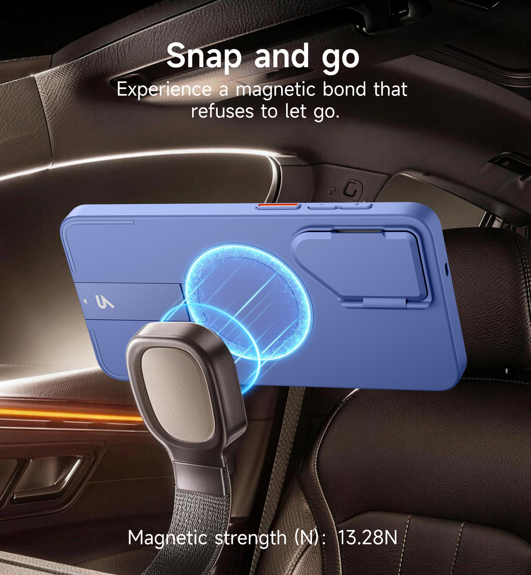 Suritch Case for Samsung Galaxy S26 Plus Magnetic Protective Cover with Camera Cover Adjustable Metal Kickstand