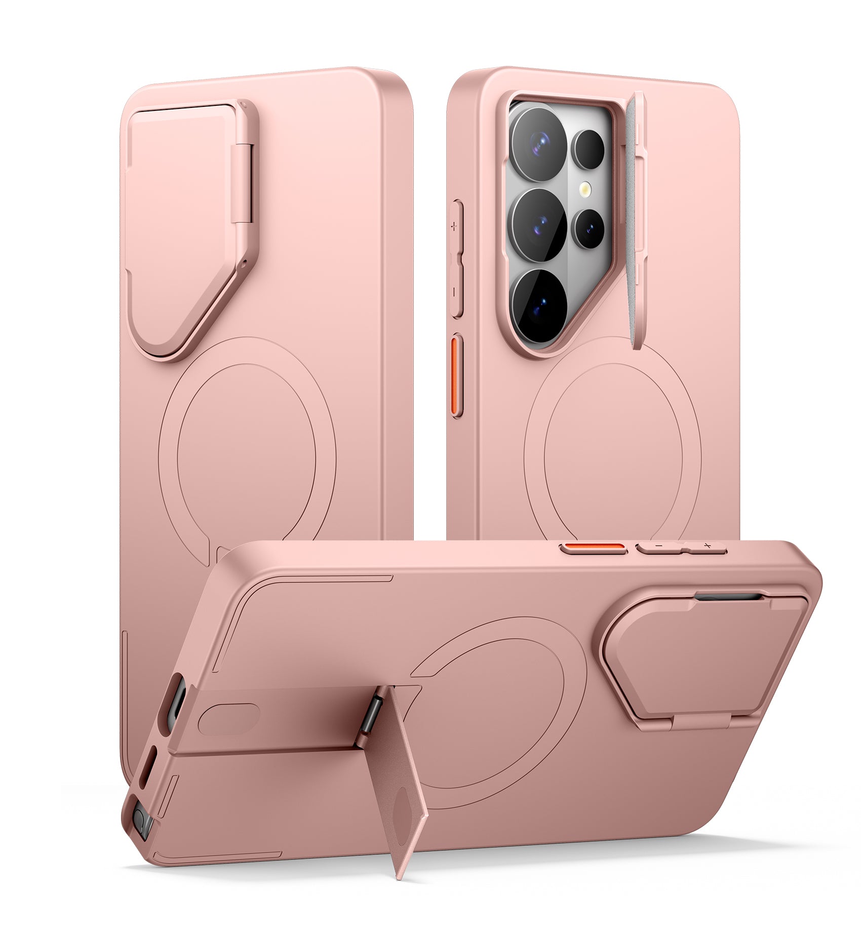 Suritch Case for Samsung Galaxy S26 Ultra Magnetic Protective Cover with Camera Cover Adjustable Metal Kickstand
