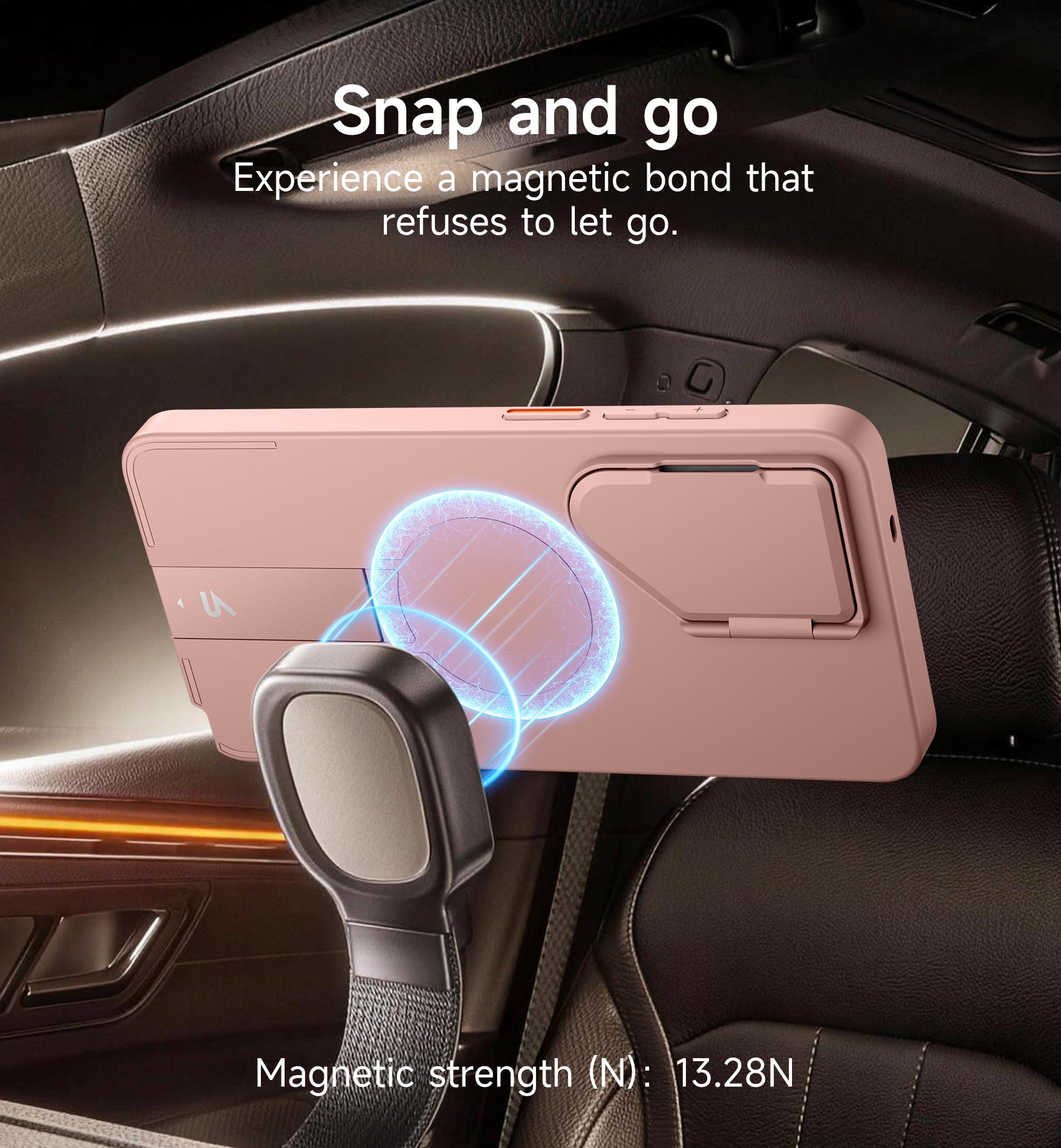 Suritch Case for Samsung Galaxy S26 Ultra Magnetic Protective Cover with Camera Cover Adjustable Metal Kickstand