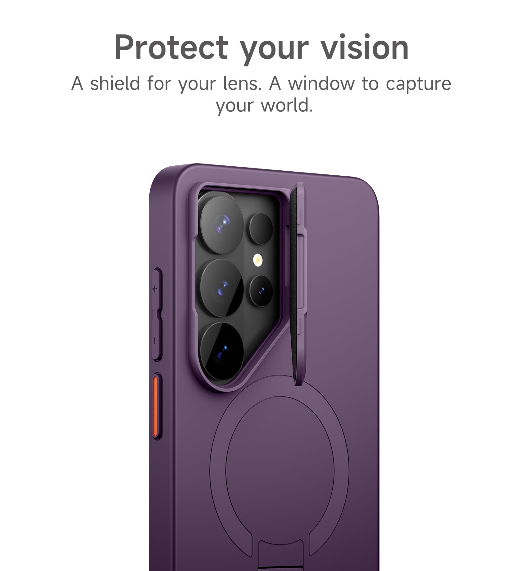 Suritch Case for Samsung Galaxy S26 Ultra Magnetic Protective Cover with Camera Cover Adjustable Metal Kickstand