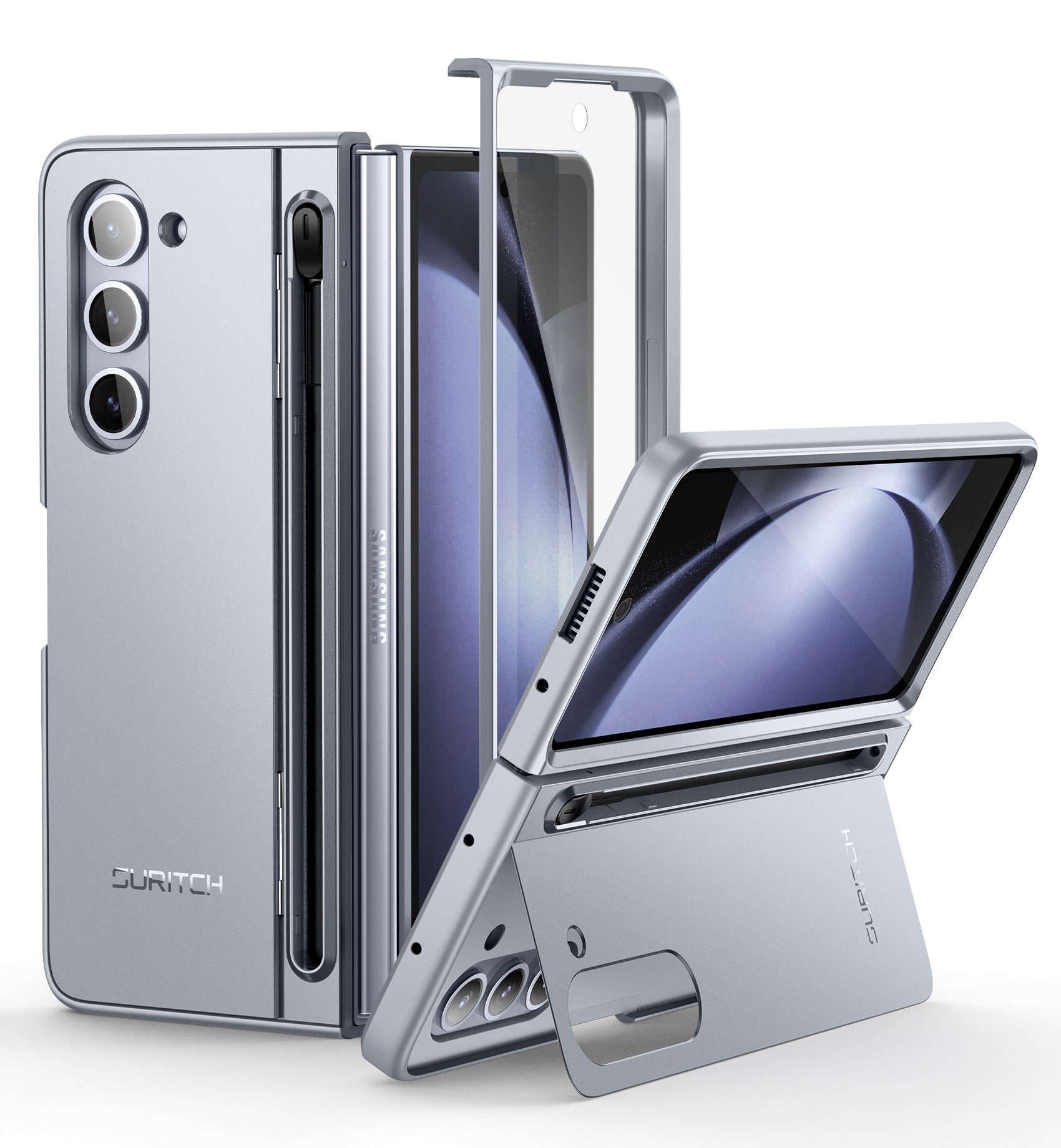 Suritch Case for Samsung Galaxy Z Fold 5 2023 with Kickstand S Pen Holder