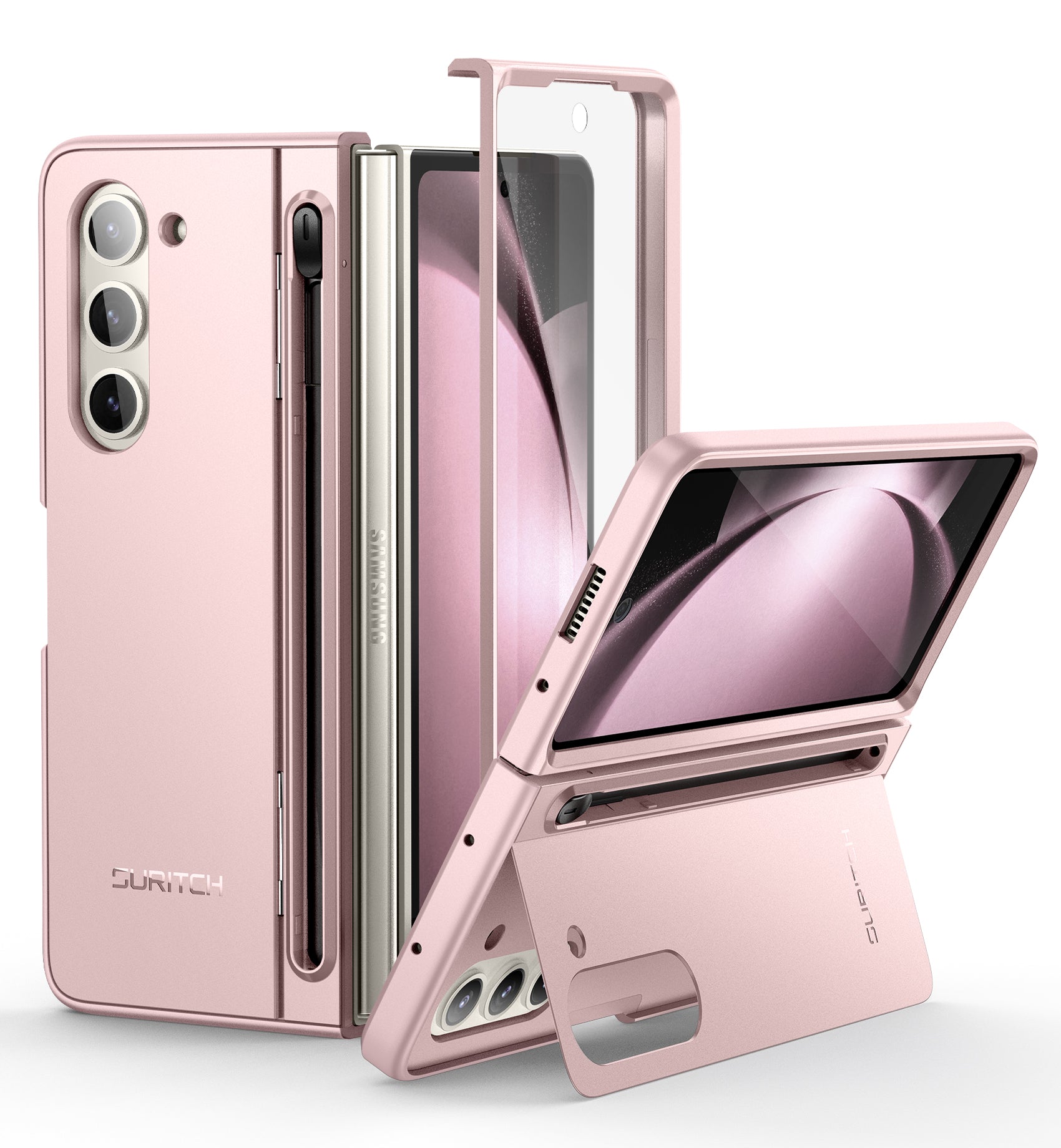 Suritch Case for Samsung Galaxy Z Fold 5 2023 with Kickstand S Pen Holder