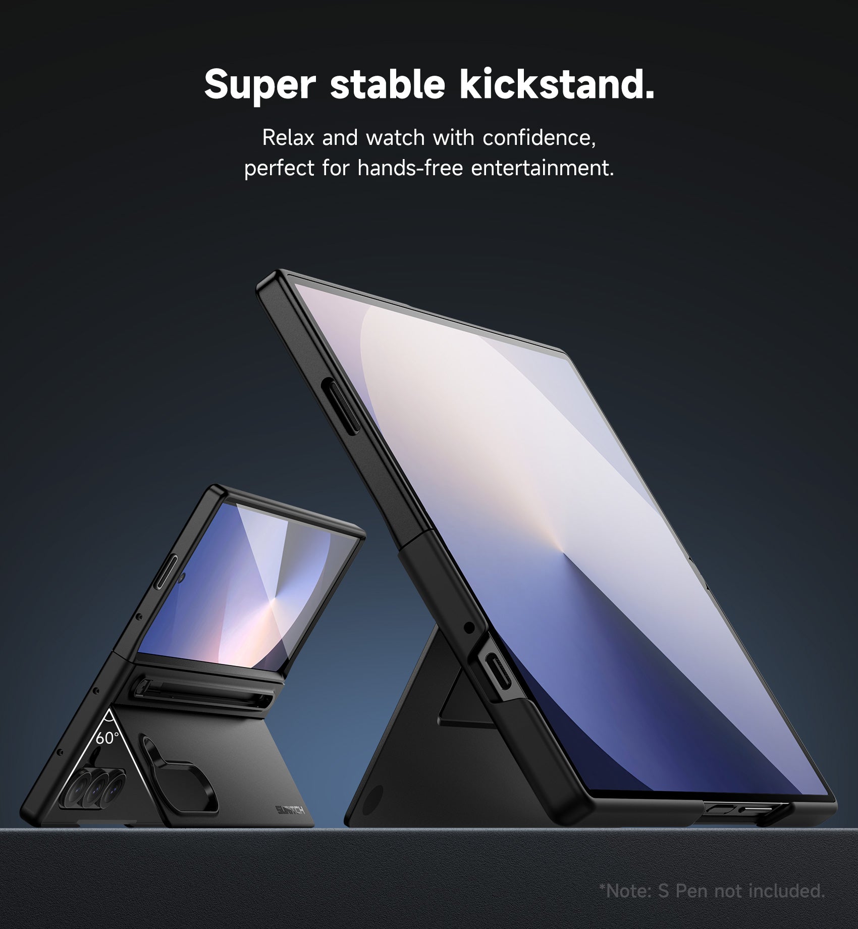 Suritch Case for Samsung Galaxy Z Fold 6 2024 with Kickstand S Pen Holder