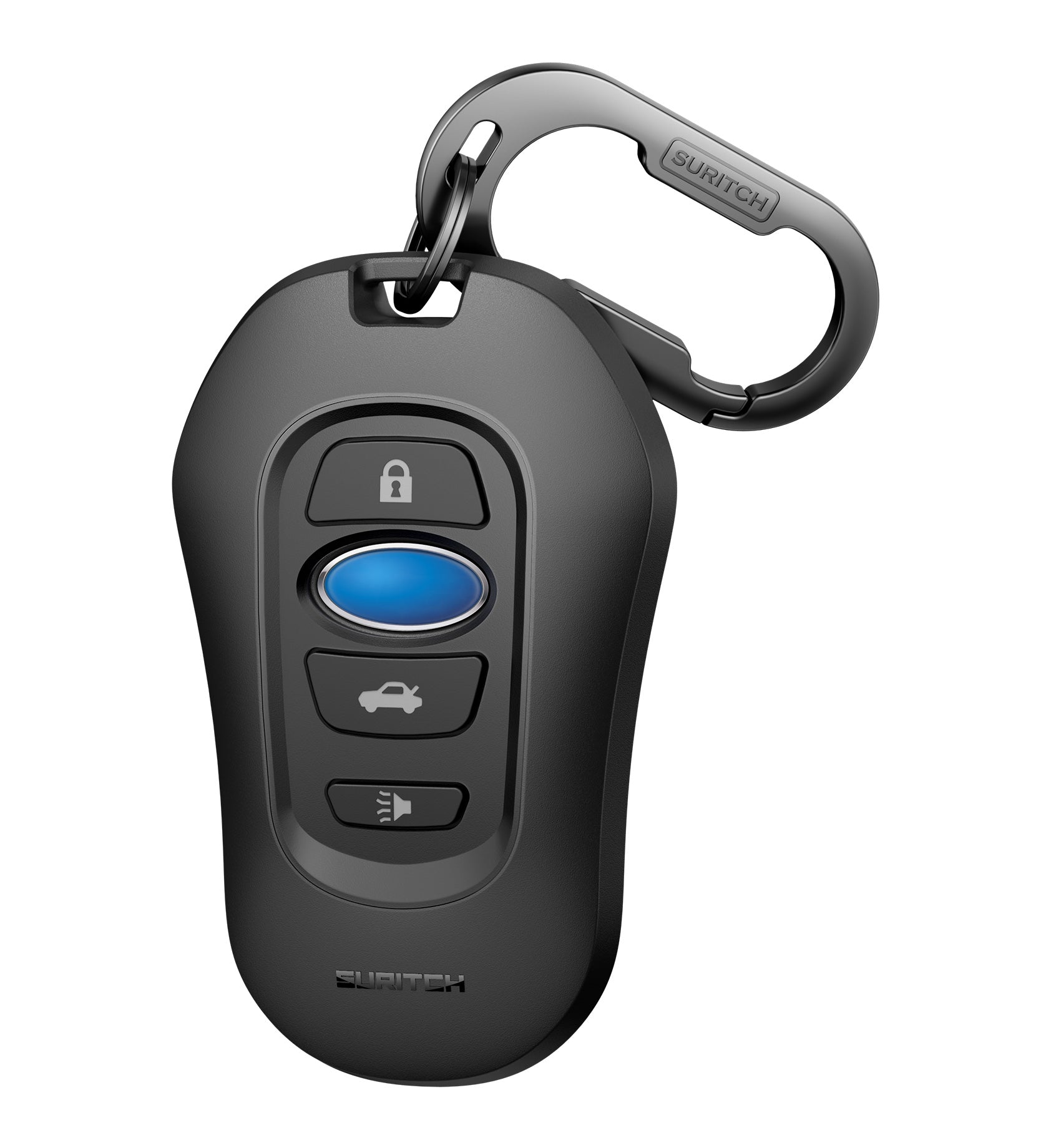 Suritch Case for Subaru Key Fob Tough PC Soft TPU Protective Cover with Keychain for Subaru CrossTrek Smart Key Protector