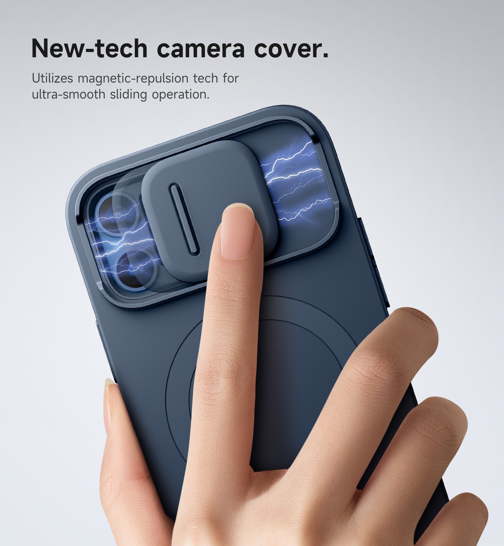 Suritch Case for iPhone 12 Pro with Magnetic Camera Slide Cover Adjustable Kickstand Compatible with MagSafe Slim Protective Cover