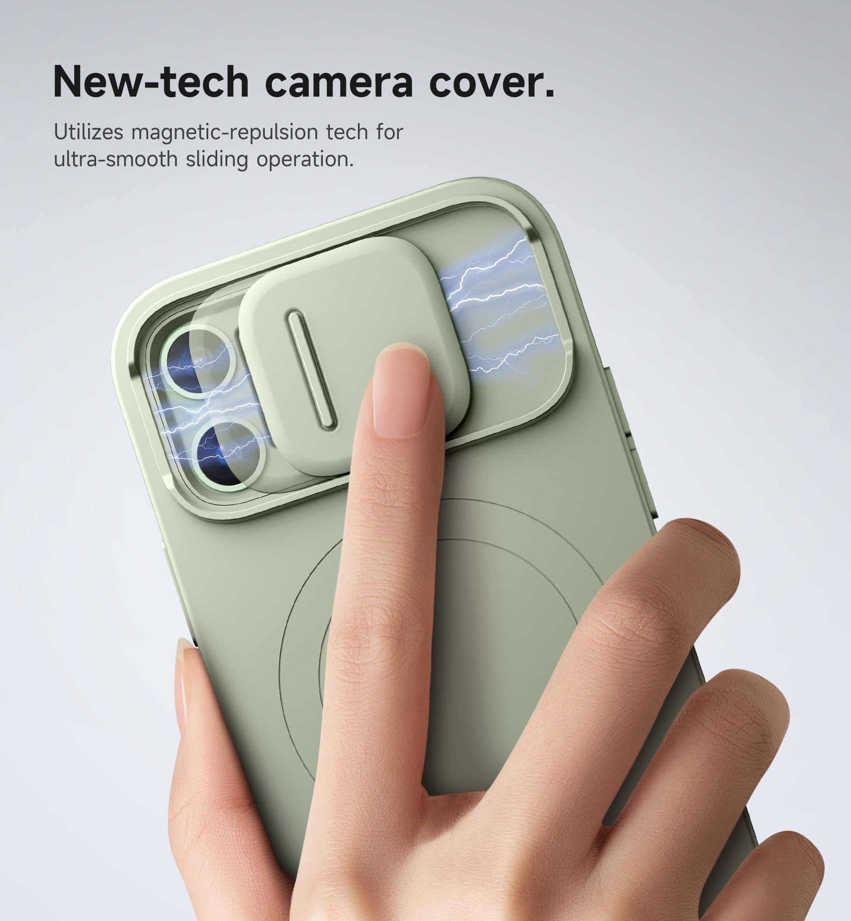 Suritch Case for iPhone 12 Pro with Magnetic Camera Slide Cover Adjustable Kickstand Compatible with MagSafe Slim Protective Cover
