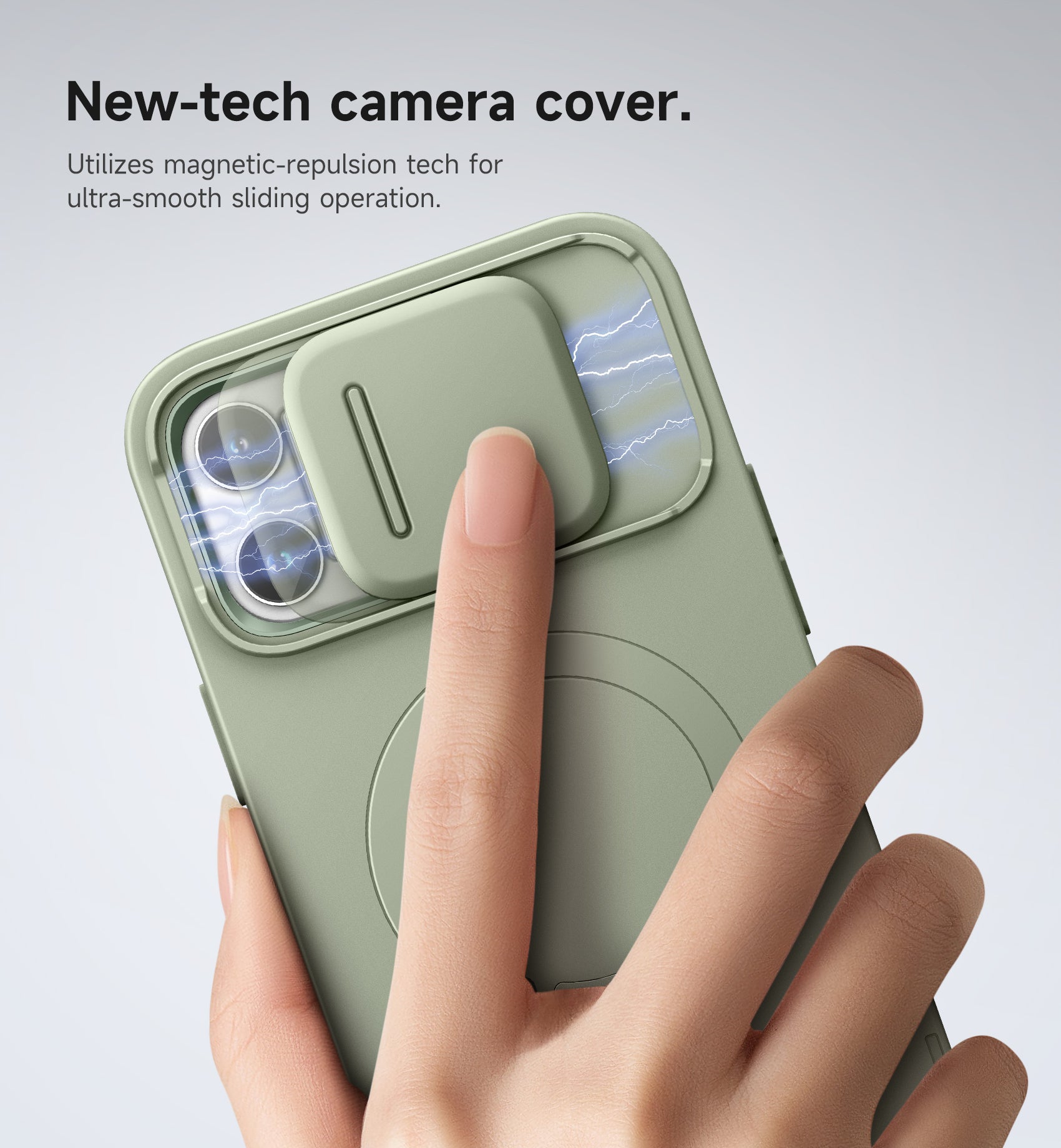 Suritch Case for iPhone 12 Pro Max with Magnetic Camera Slide Cover Adjustable Kickstand Compatible with MagSafe