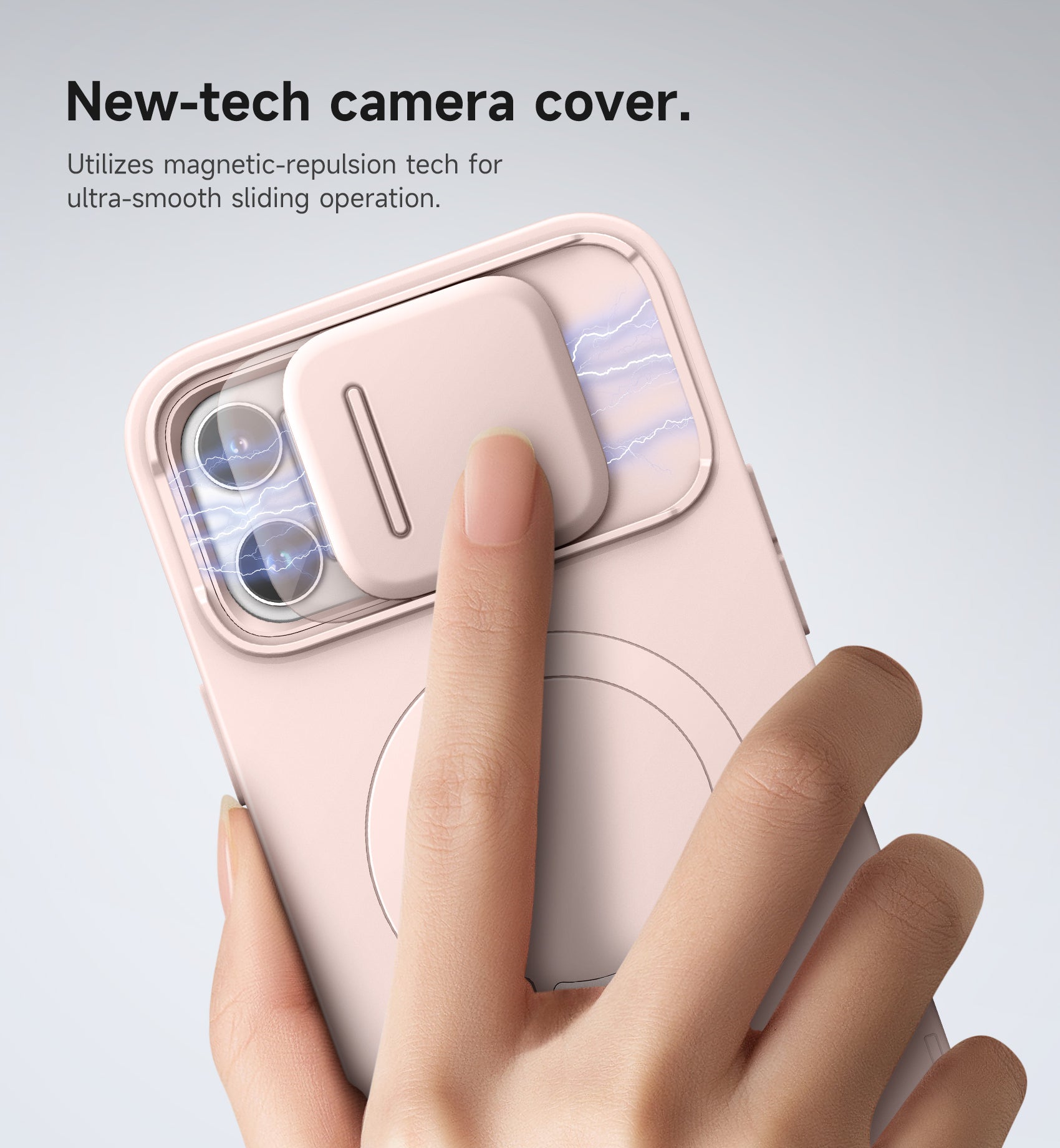 Suritch Case for iPhone 12 Pro Max with Magnetic Camera Slide Cover Adjustable Kickstand Compatible with MagSafe