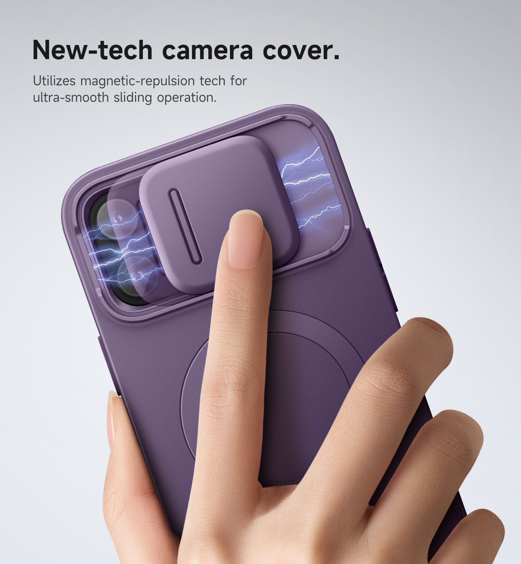Suritch Case for iPhone 12 Pro Max with Magnetic Camera Slide Cover Adjustable Kickstand Compatible with MagSafe
