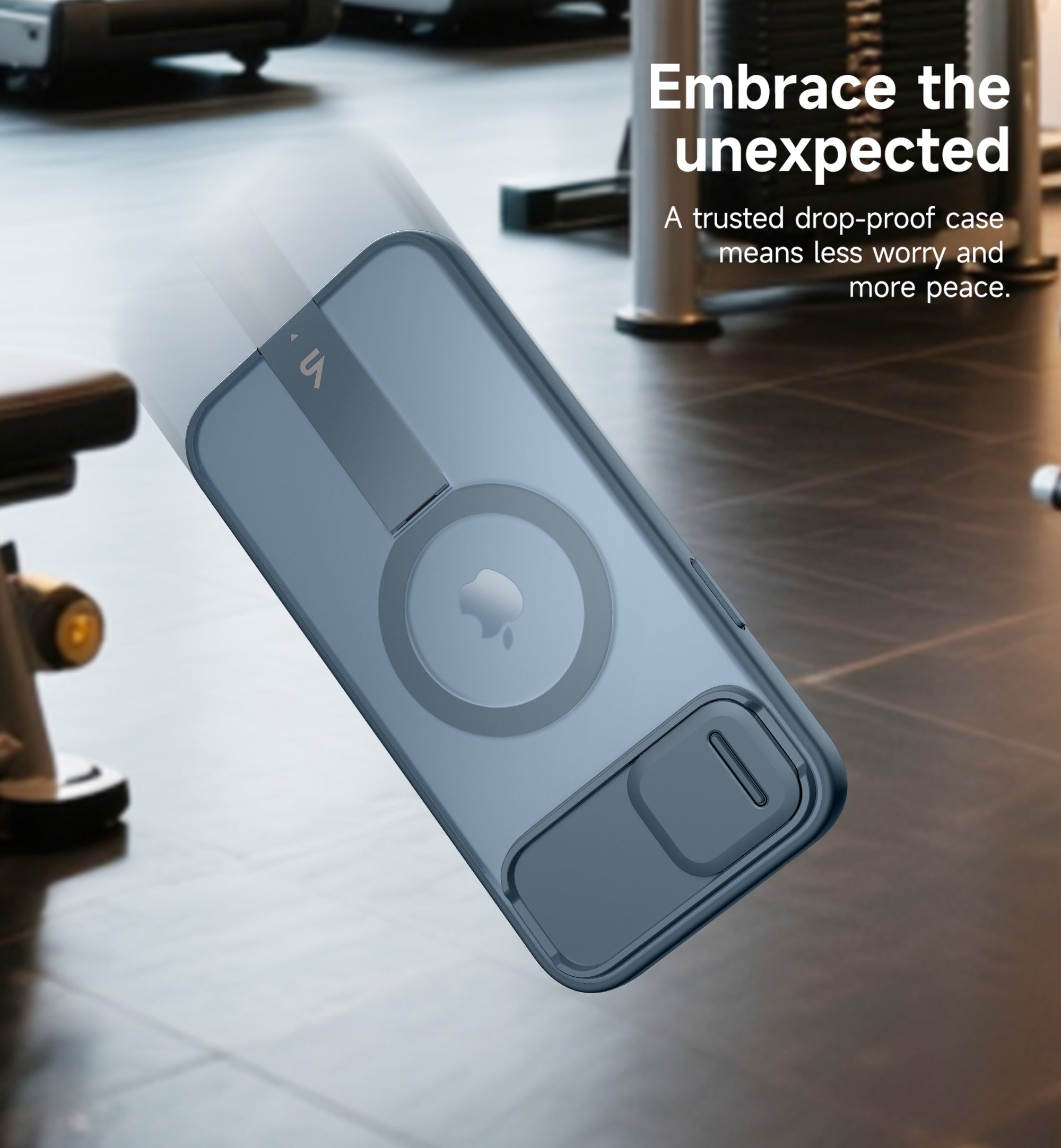 Suritch Case for iPhone 13 Compatible with MagSafe Built-in Kickstand Camera Cover Translucent Back Shockproof Rugged Protective Phone Cover 6.1 Inch