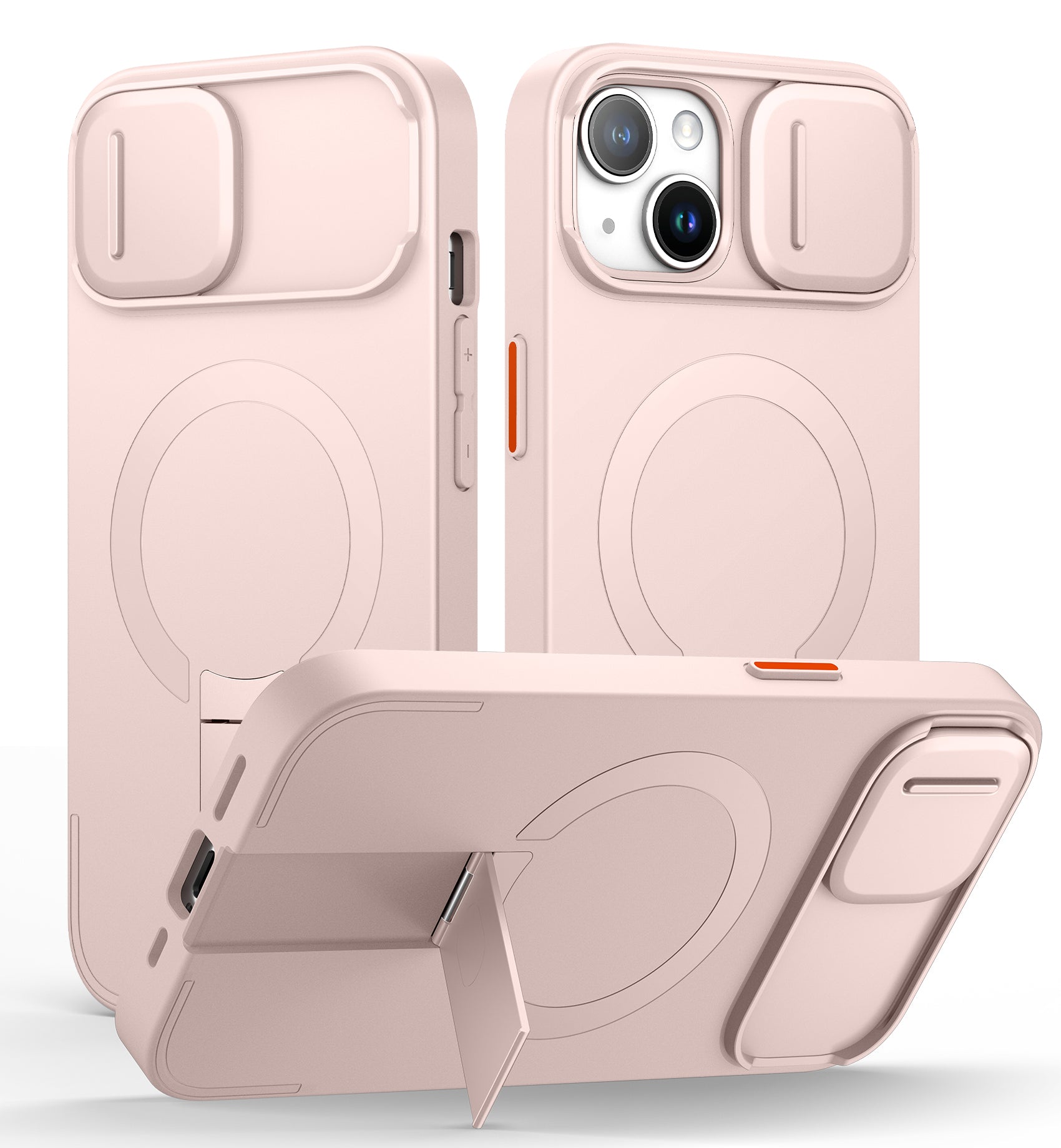 Suritch Case for iPhone 14 with Magnetic Camera Slide Cover Adjustable Kickstand Compatible with MagSafe