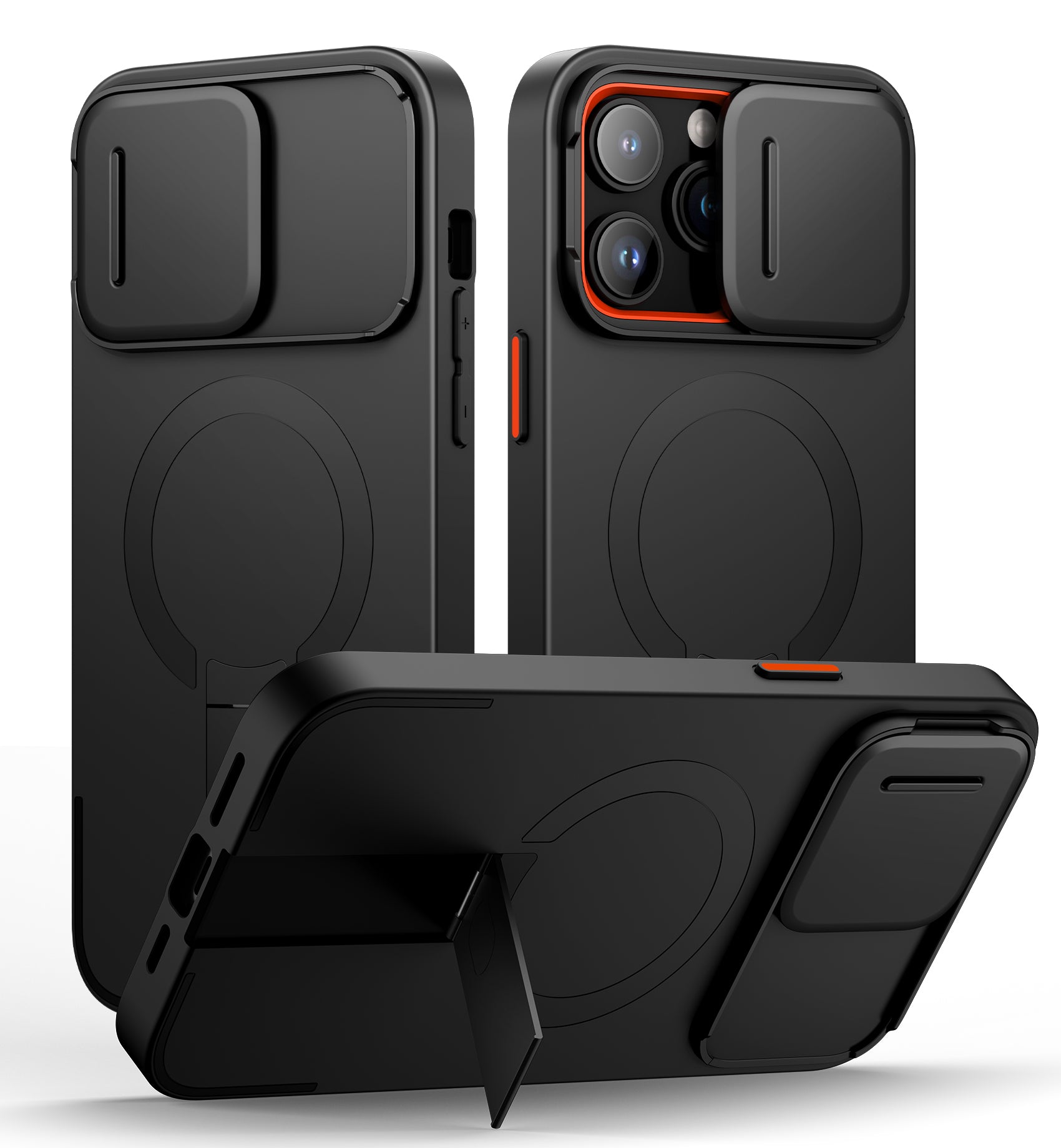 Suritch Case for iPhone 14 Pro Max with Magnetic Camera Slide Cover Adjustable Kickstand Compatible with MagSafe