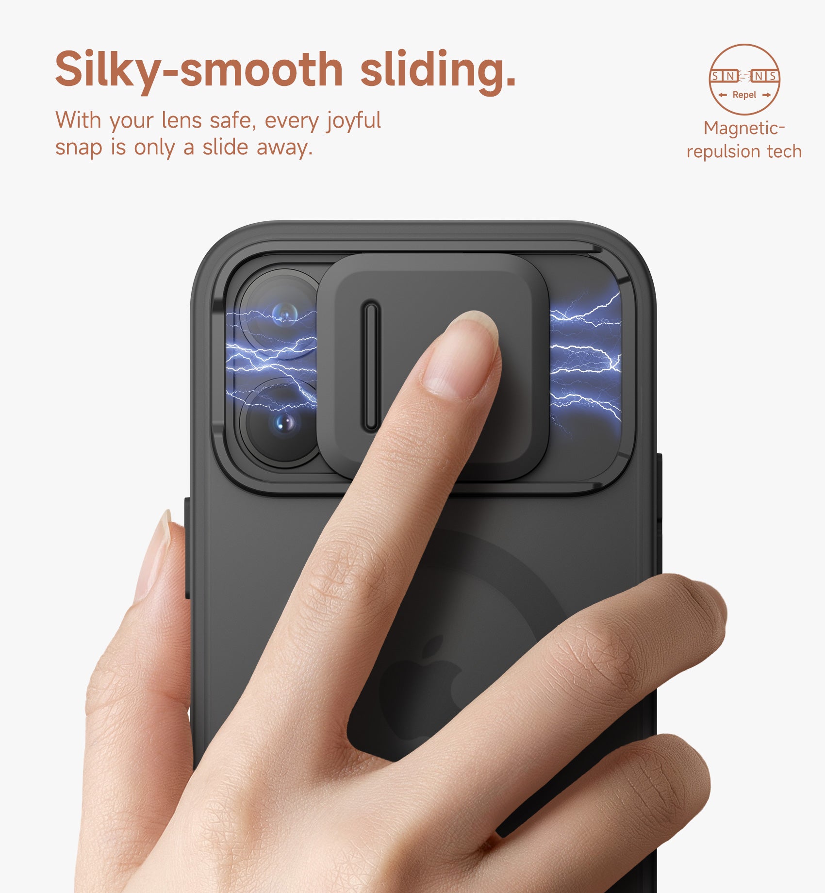 Suritch Case for iPhone 14 Pro Compatible with MagSafe Built-in Kickstand Camera Cover Translucent Back Shockproof Rugged Protective Phone Cover 6.1 Inch