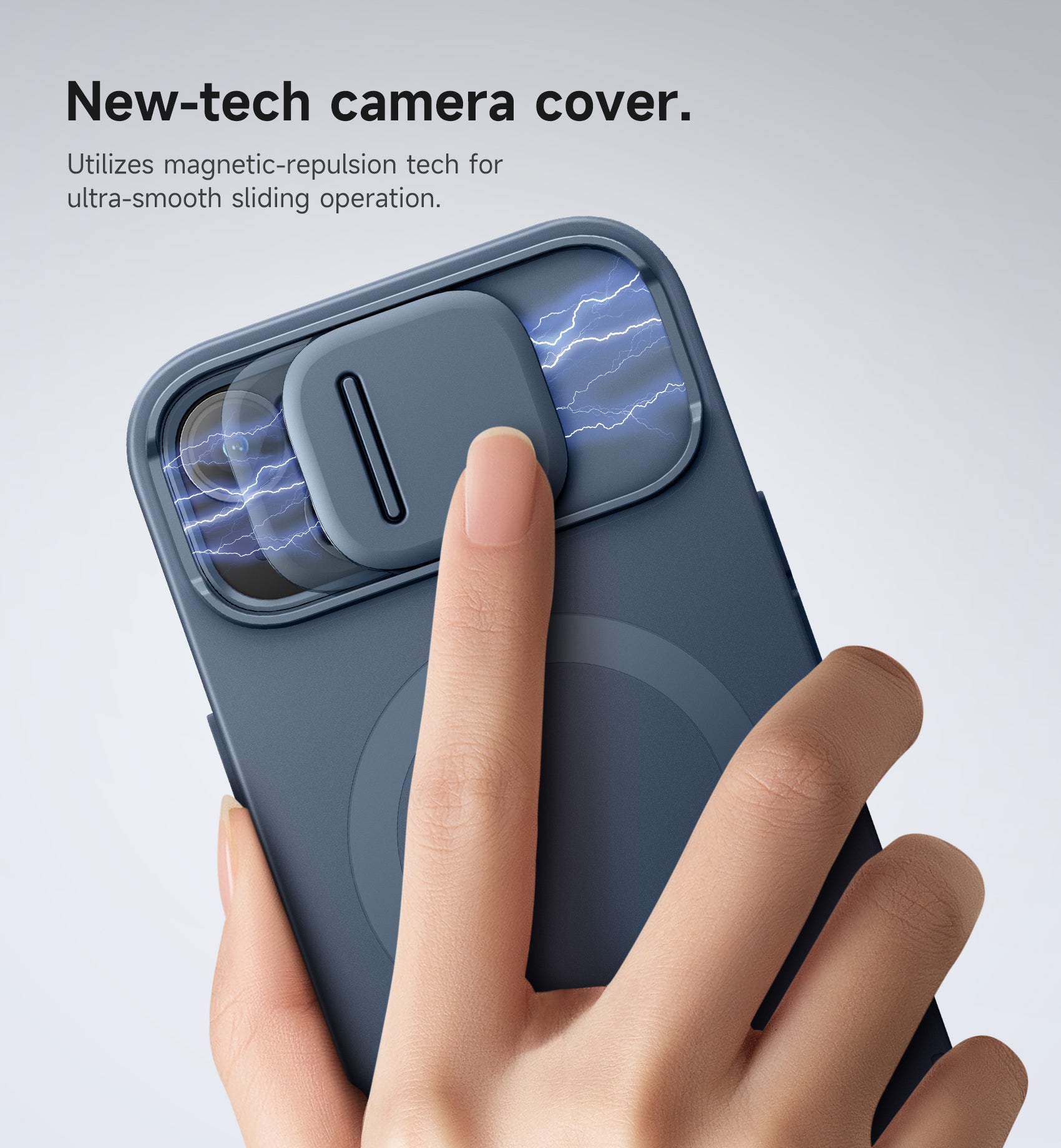 Suritch Case for iPhone 15 with Magnetic Camera Slide Cover Adjustable Kickstand Compatible with MagSafe