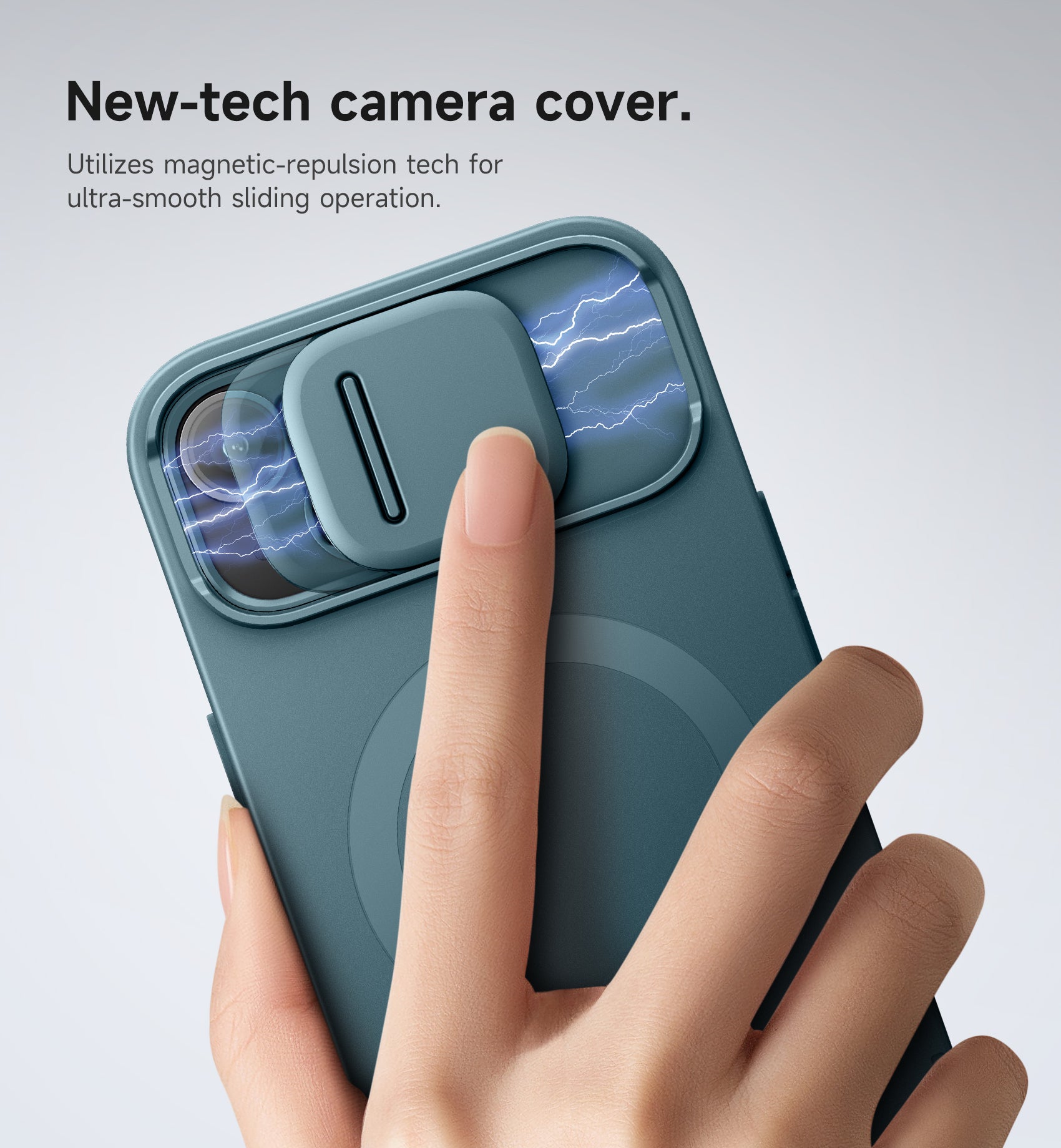 Suritch Case for iPhone 15 with Magnetic Camera Slide Cover Adjustable Kickstand Compatible with MagSafe