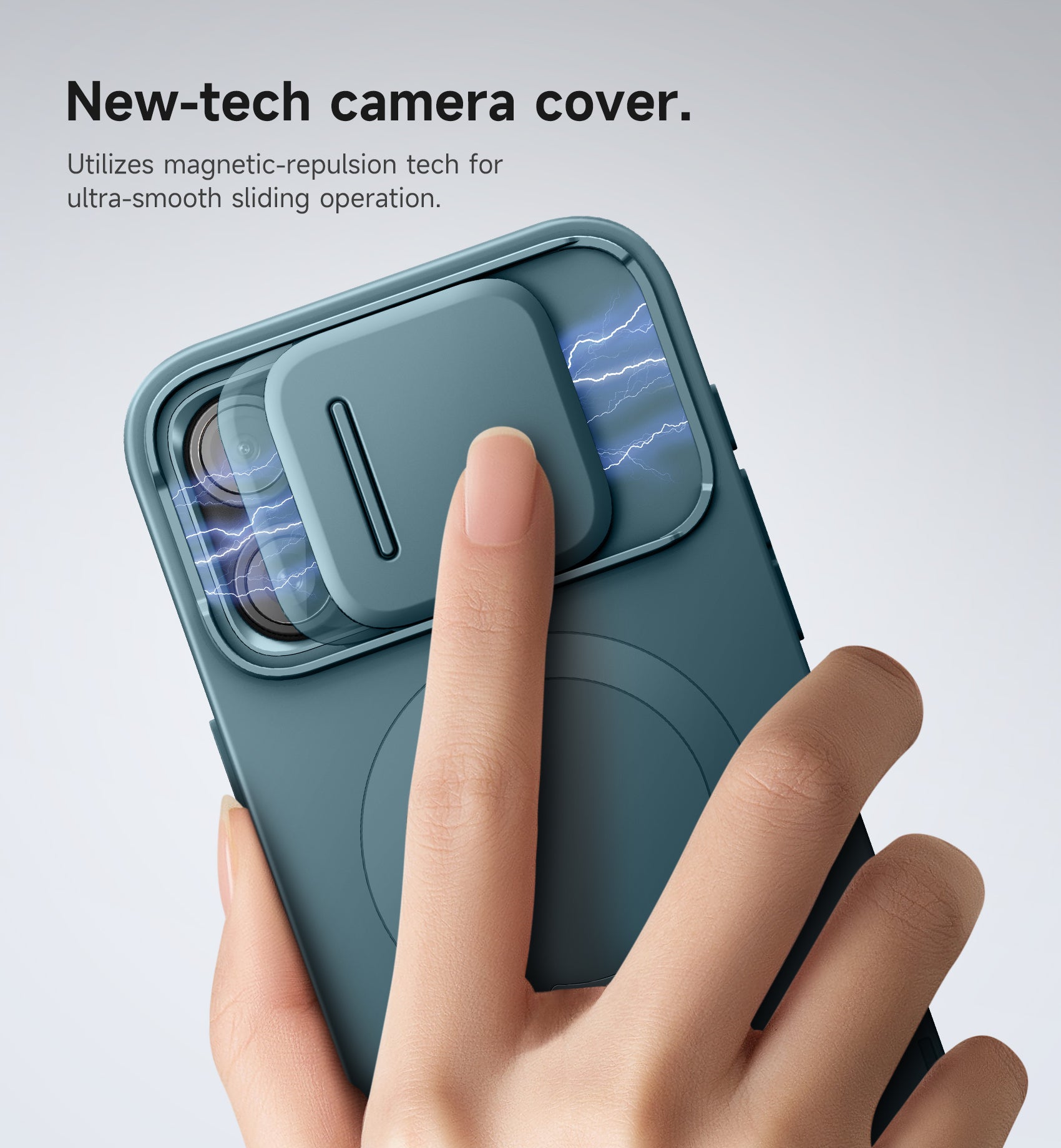Suritch Case for iPhone 15 Pro Max with Magnetic Camera Slide Cover Adjustable Kickstand Compatible with MagSafe