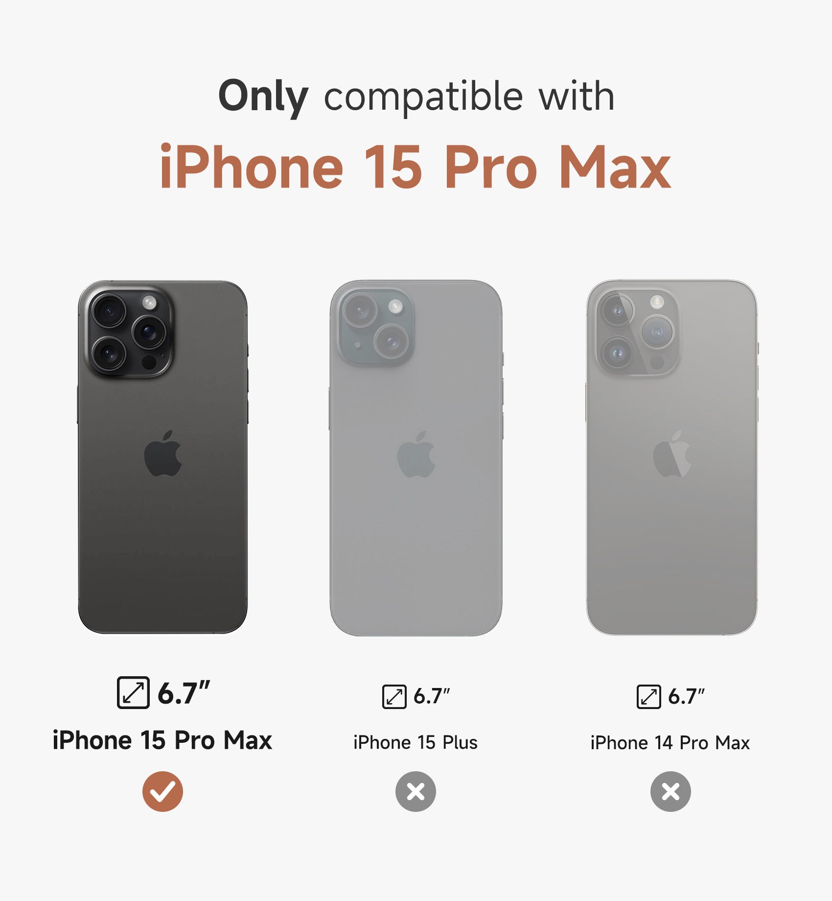 Suritch Case for iPhone 15 Pro Max Compatible with MagSafe Built-in Kickstand Camera Cover Translucent Back Shockproof Rugged Protective Phone Cover 6.7 Inch