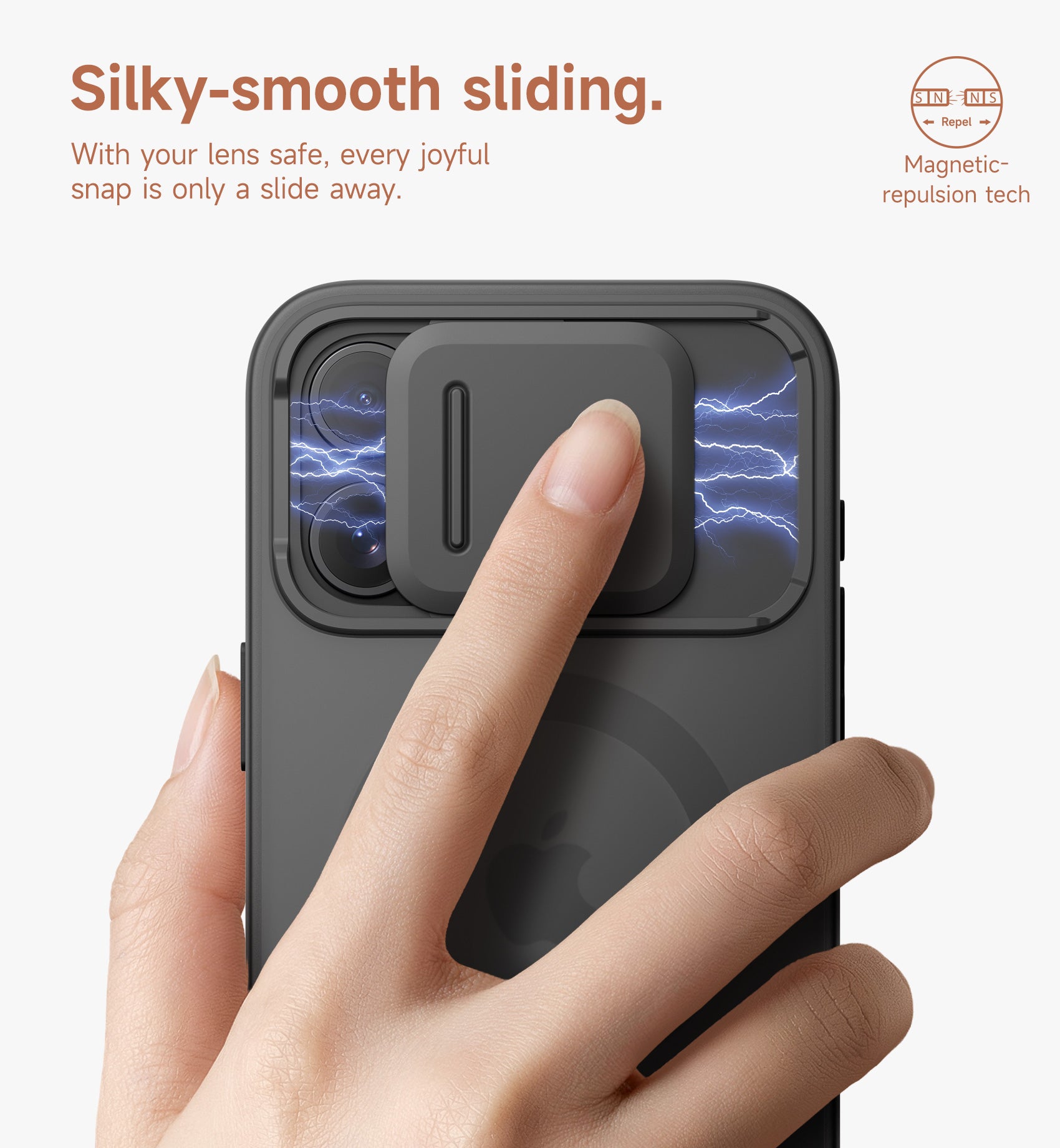 Suritch Case for iPhone 15 Pro Max Compatible with MagSafe Built-in Kickstand Camera Cover Translucent Back Shockproof Rugged Protective Phone Cover 6.7 Inch