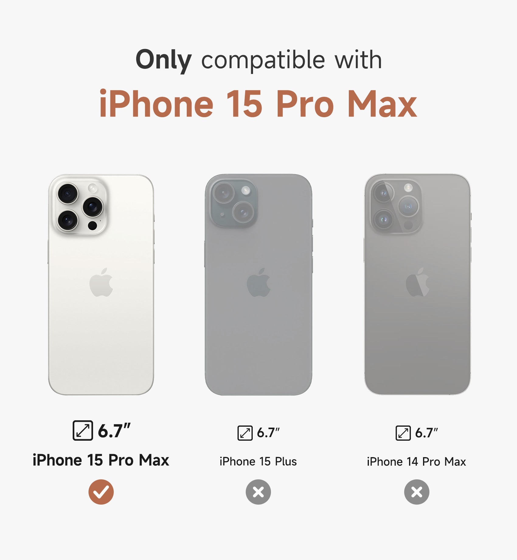 Suritch Case for iPhone 15 Pro Max Compatible with MagSafe Built-in Kickstand Camera Cover Translucent Back Shockproof Rugged Protective Phone Cover 6.7 Inch