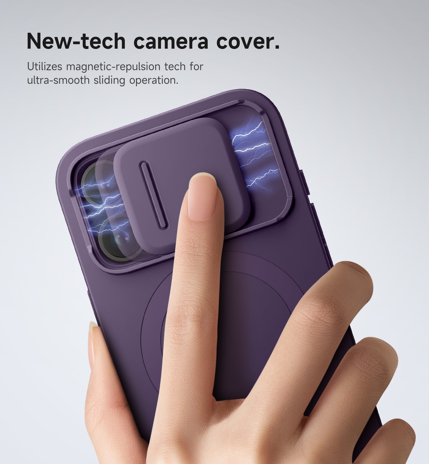 Suritch Case for iPhone 15 Pro with Magnetic Camera Slide Cover Adjustable Kickstand Compatible with MagSafe