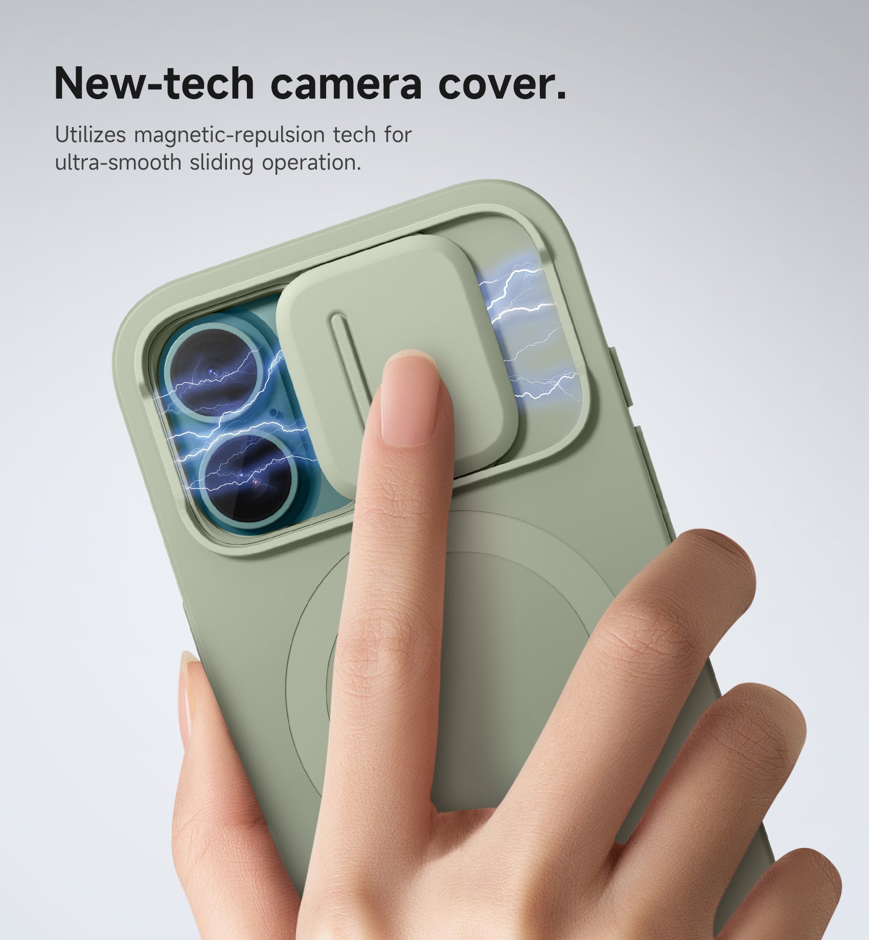 Suritch Case for iPhone 16 with Magnetic Camera Slide Cover Adjustable Kickstand Compatible with MagSafe Slim Protective Cover