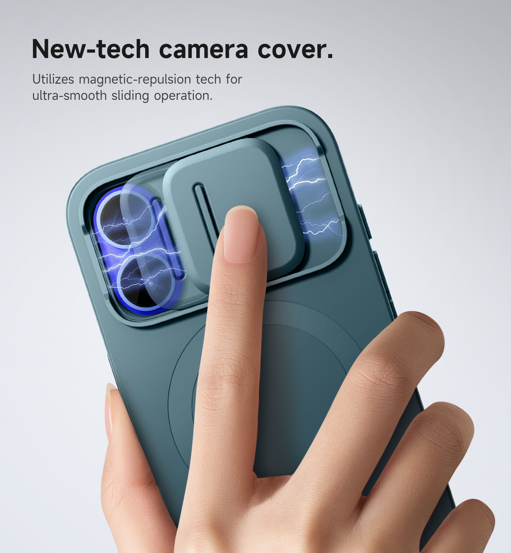 Suritch Case for iPhone 16 with Magnetic Camera Slide Cover Adjustable Kickstand Compatible with MagSafe Slim Protective Cover