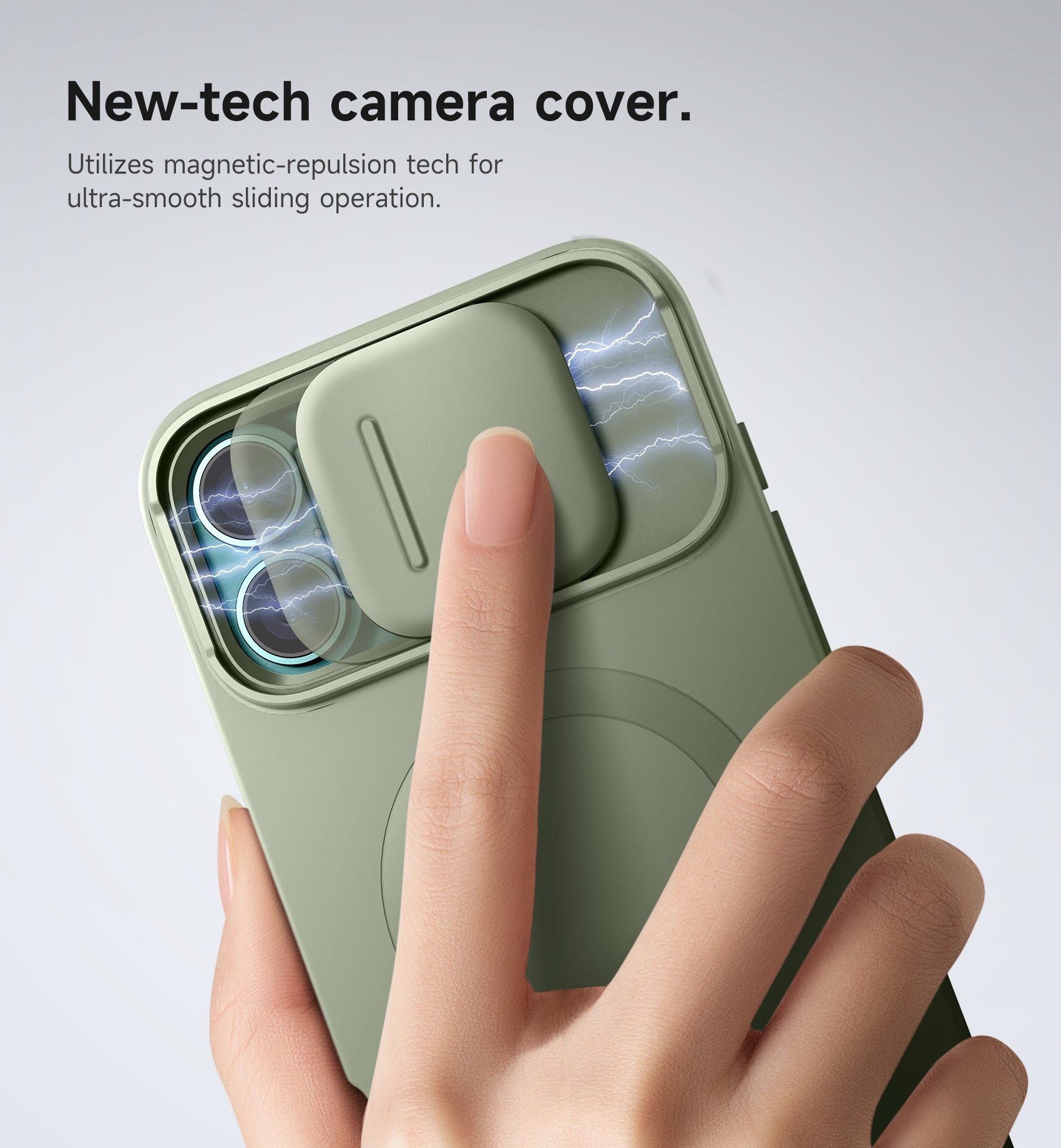 Suritch Case for iPhone 16 Plus with Magnetic Camera Slide Cover Adjustable Kickstand Compatible with MagSafe Slim Protective Cover