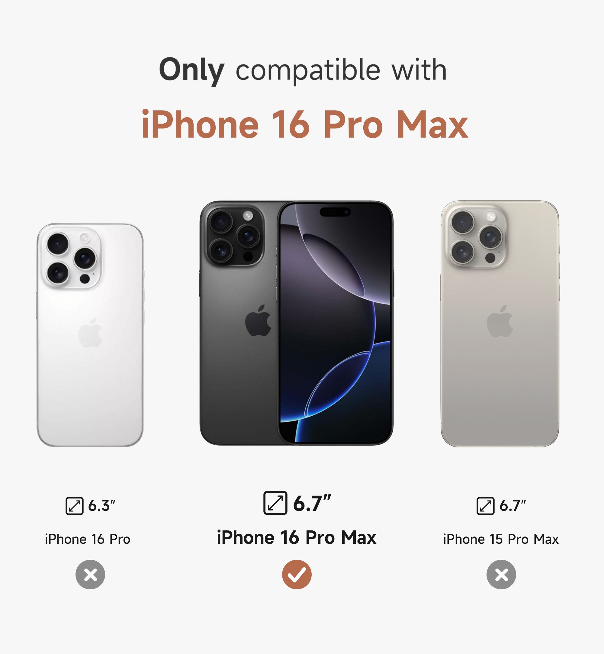 Suritch Case for iPhone 16 Pro Max Compatible with MagSafe Built-in Kickstand Camera Cover Translucent Back Shockproof Rugged Protective Phone Cover 6.9 Inch