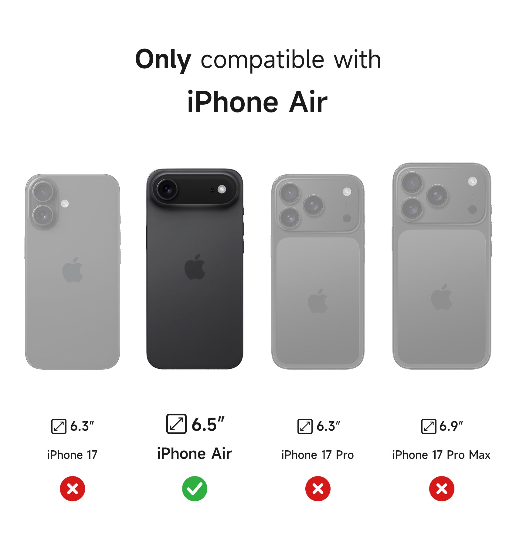 Suritch Case for iPhone 17 Air with Camera Control Cover Camera Slide Cover Adjustable Kickstand Compatible with MagSafe Shockproof Bumper