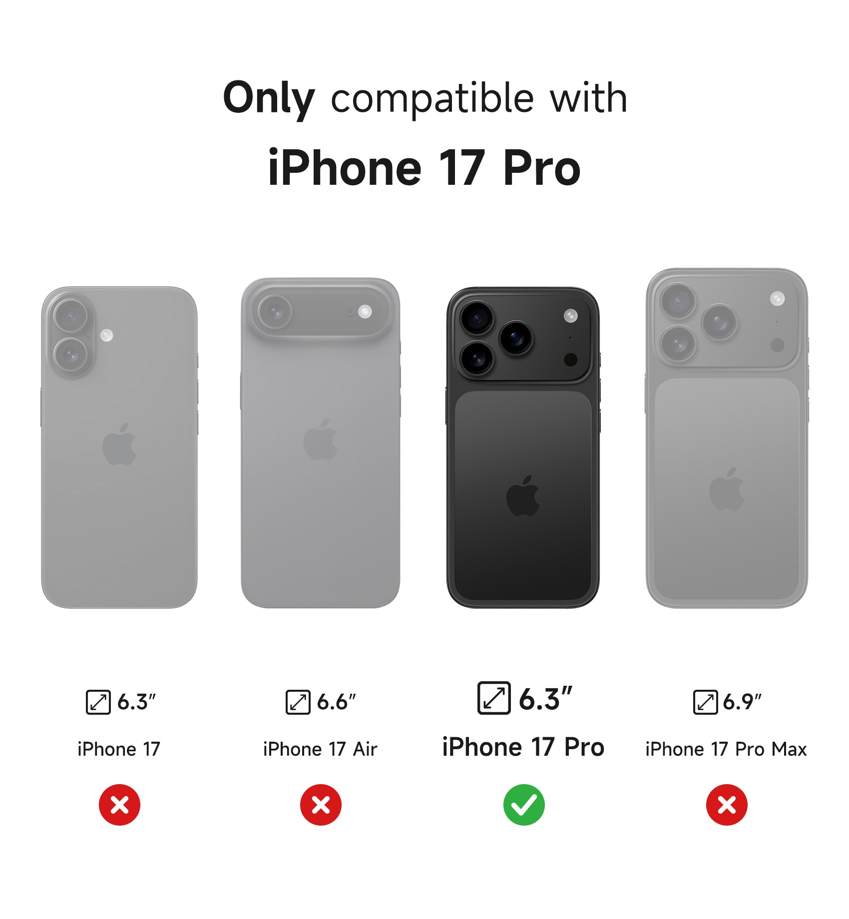 Suritch Case for iPhone 17 Pro with Camera Control Cover Camera Cover Adjustable Kickstand Compatible with MagSafe Shockproof Bumper