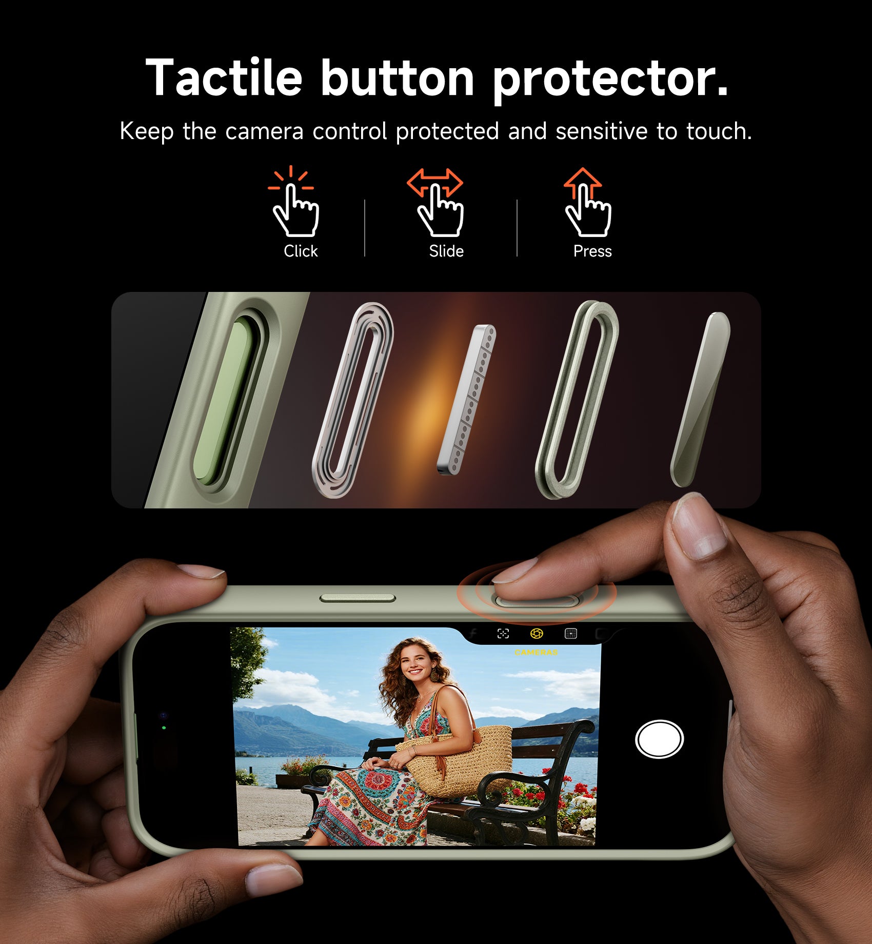 Suritch Case for iPhone 17 Pro with Camera Control Cover Camera Cover Adjustable Kickstand Compatible with MagSafe Shockproof Bumper