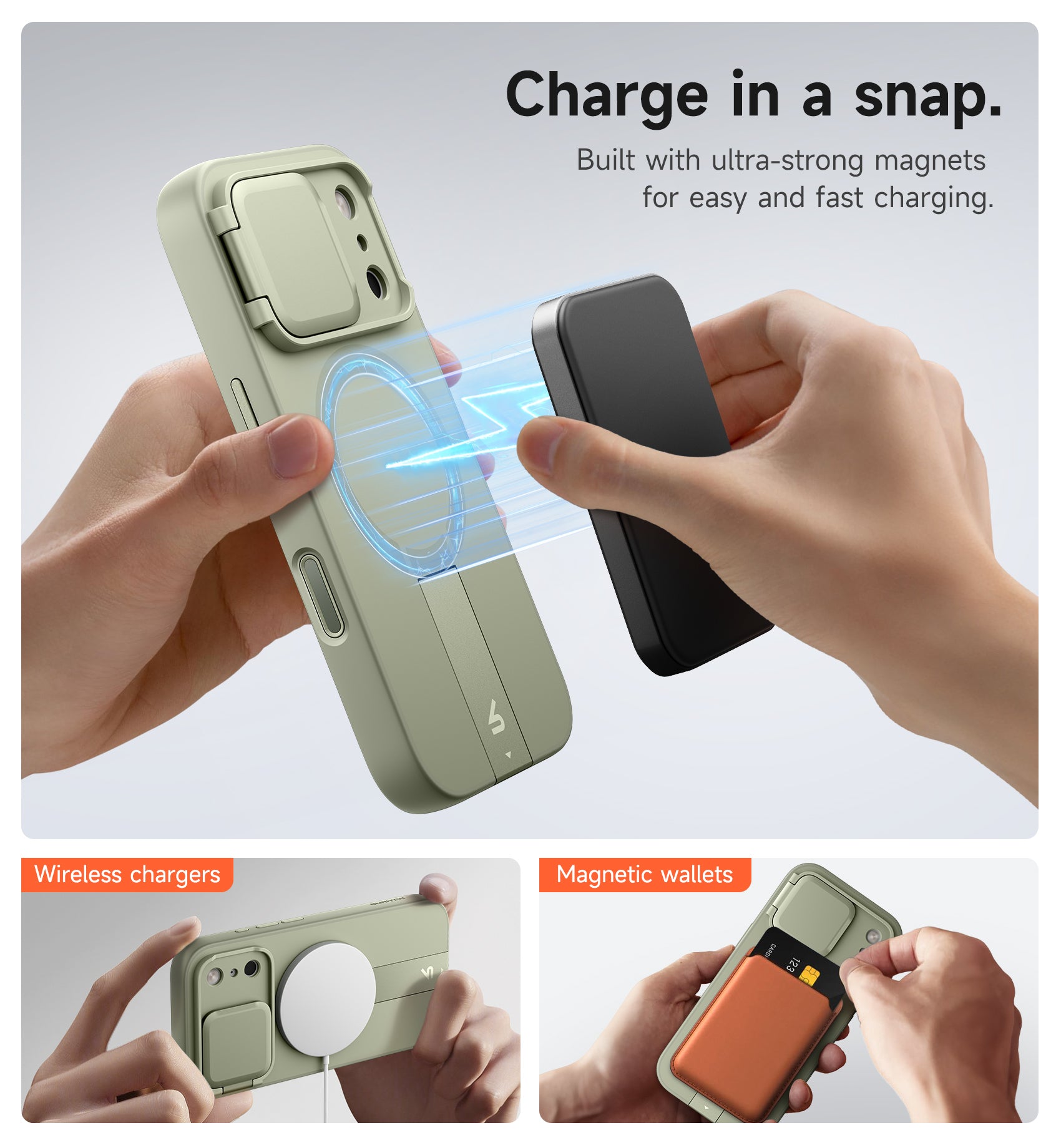 Suritch Case for iPhone 17 Pro Max with Camera Control Cover Camera Cover Adjustable Kickstand Compatible with MagSafe Shockproof Bumper
