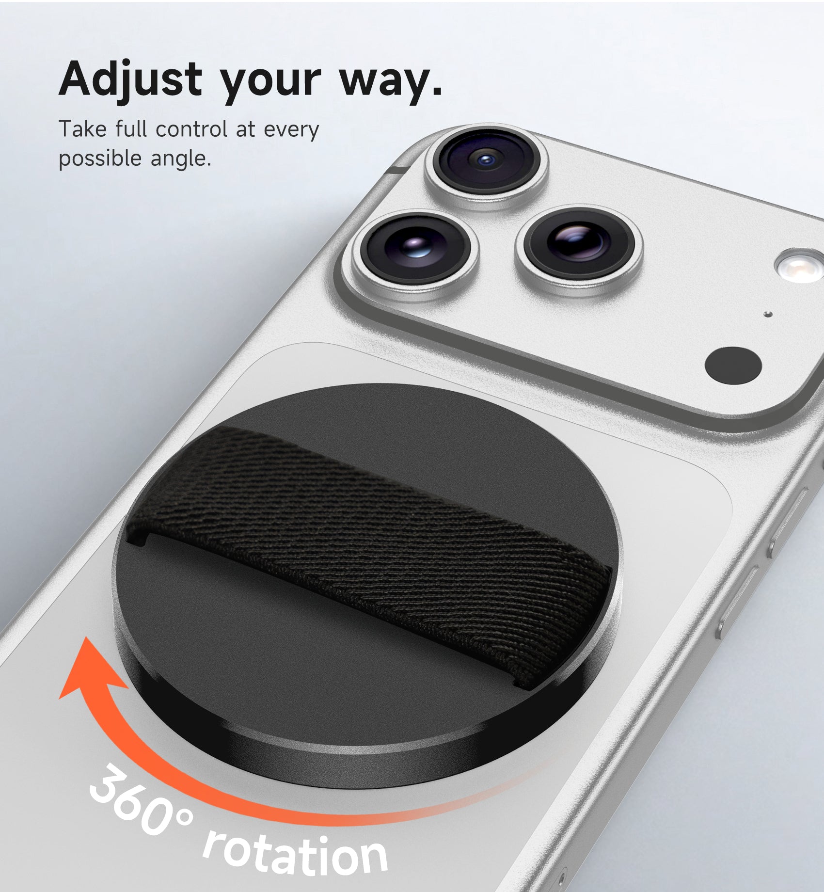 Suritch MagSafe Phone Grip for iPhone 17 16 15 14 13 12 Series MagSafe Cases Magnetic Phone Loop Detachable Magnet Cell Phone Finger Strap