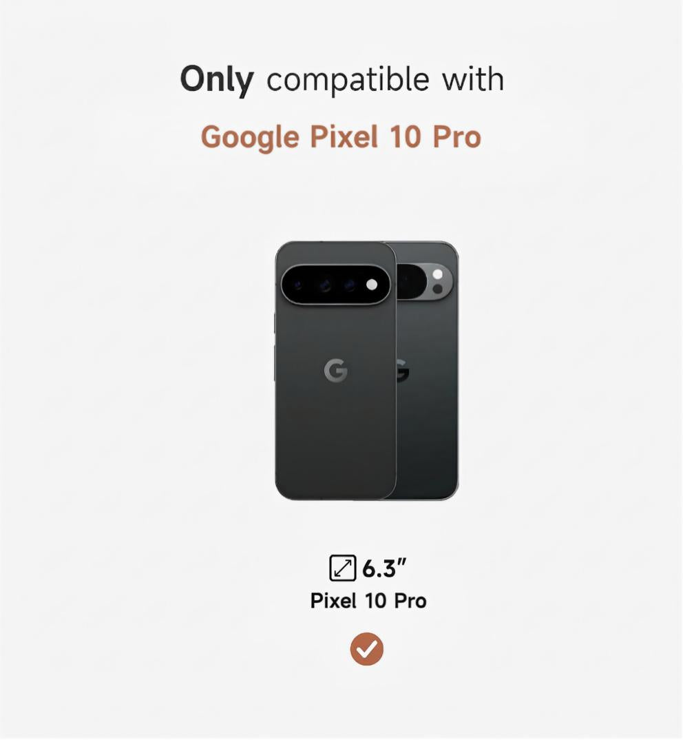 Suritch Magnetic Case for Google Pixel 10 Pro Translucent Back Cover Compatible with Magsafe Built-in Kickstand Camera Protection