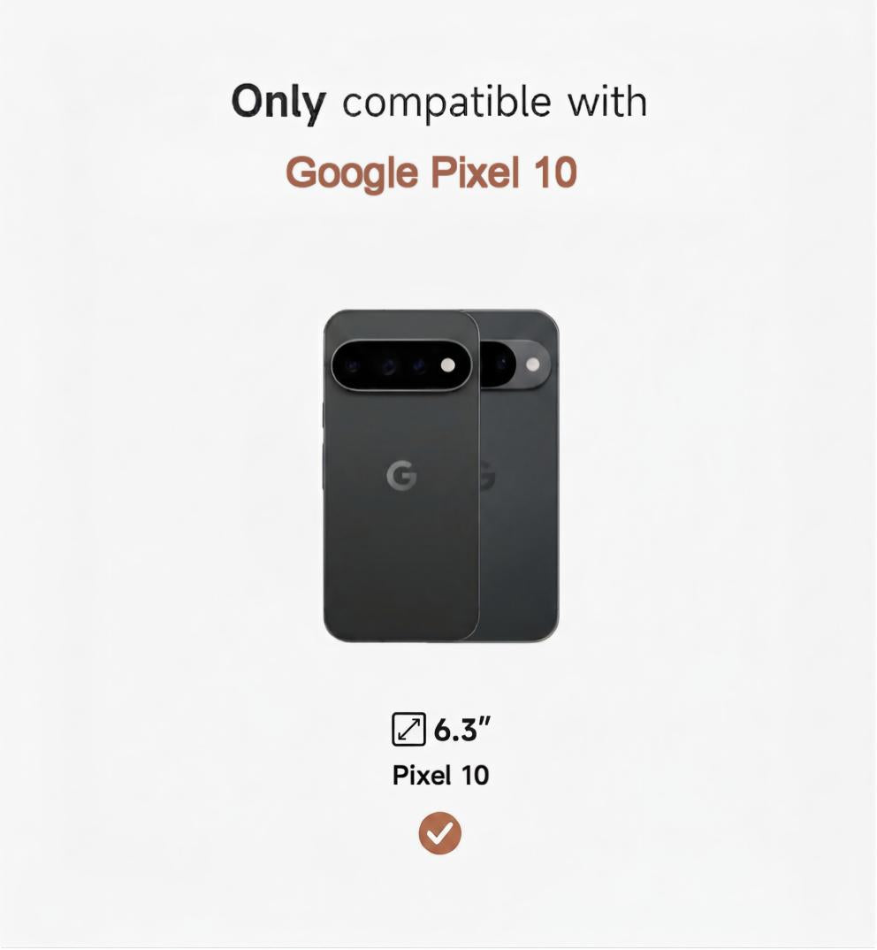 Suritch Magnetic Case for Google Pixel 10 Translucent Back Cover Compatible with Magsafe Built-in Kickstand Camera Protection