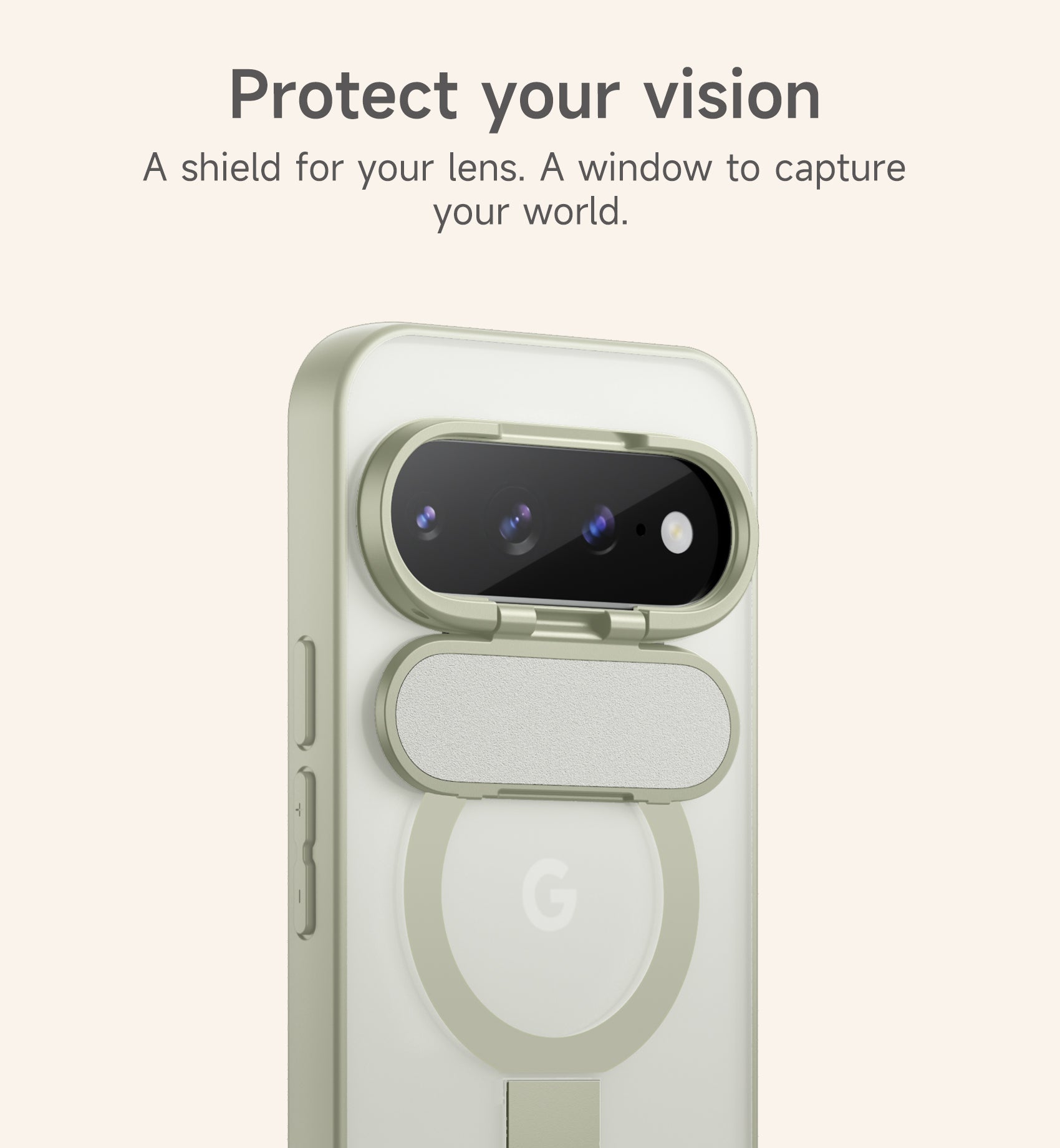 Suritch Magnetic Case for Google Pixel 11 Pro XL Translucent Back Cover Compatible with Magsafe Built-in Kickstand Camera Protection