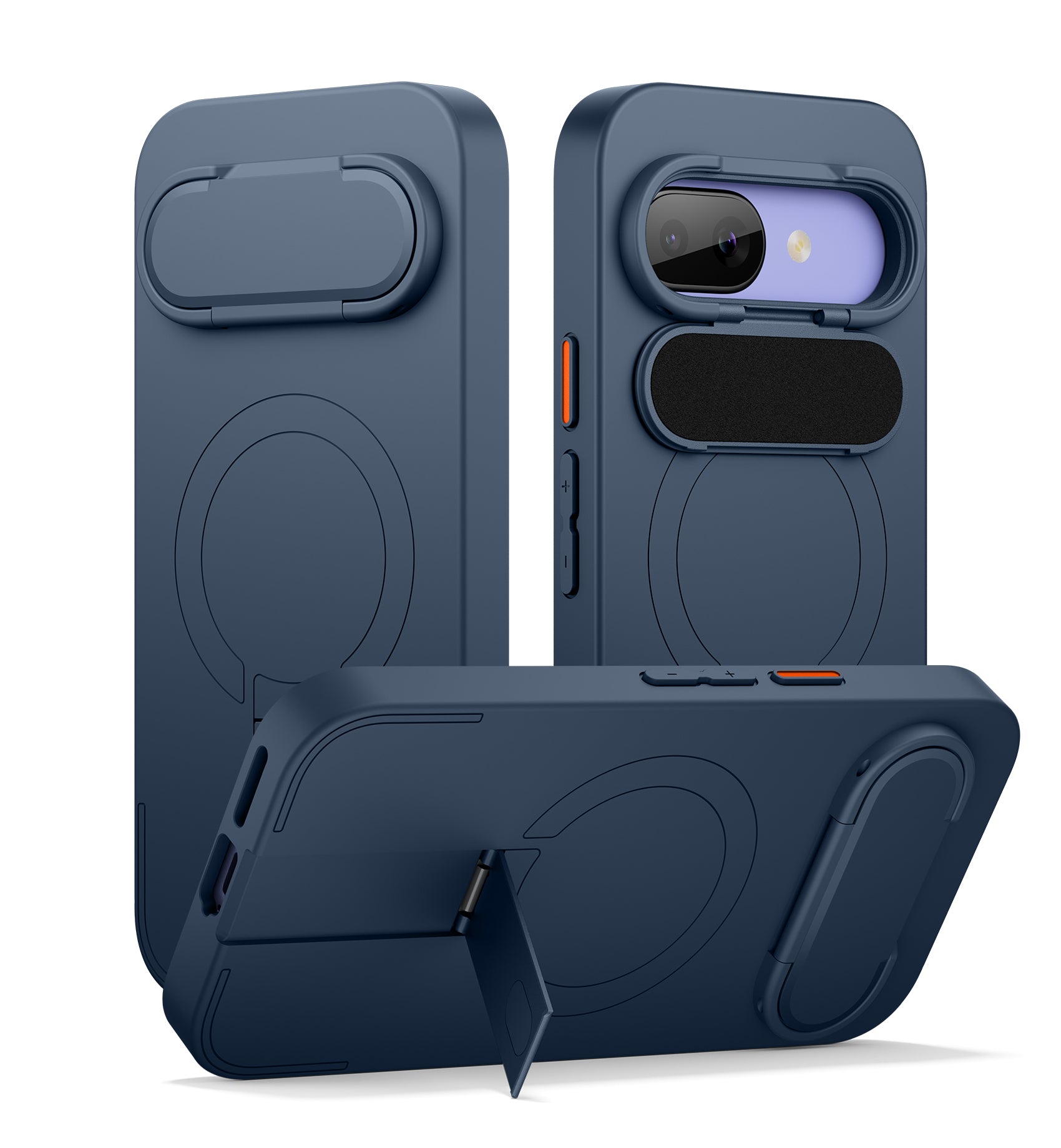 Suritch Case for Google Pixel 9a Compatible with MagSafe Protective Cover with Camera Cover Adjustable Metal Kickstand