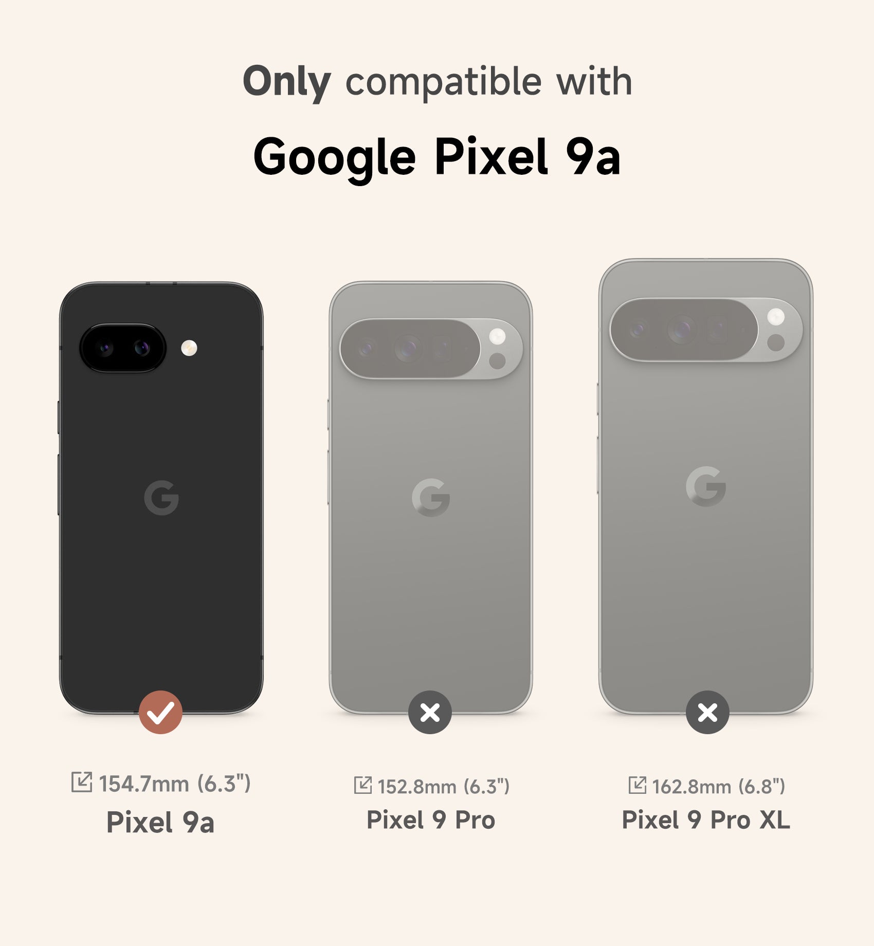 Suritch Case for Google Pixel 9a Compatible with MagSafe Protective Cover with Camera Cover Adjustable Metal Kickstand