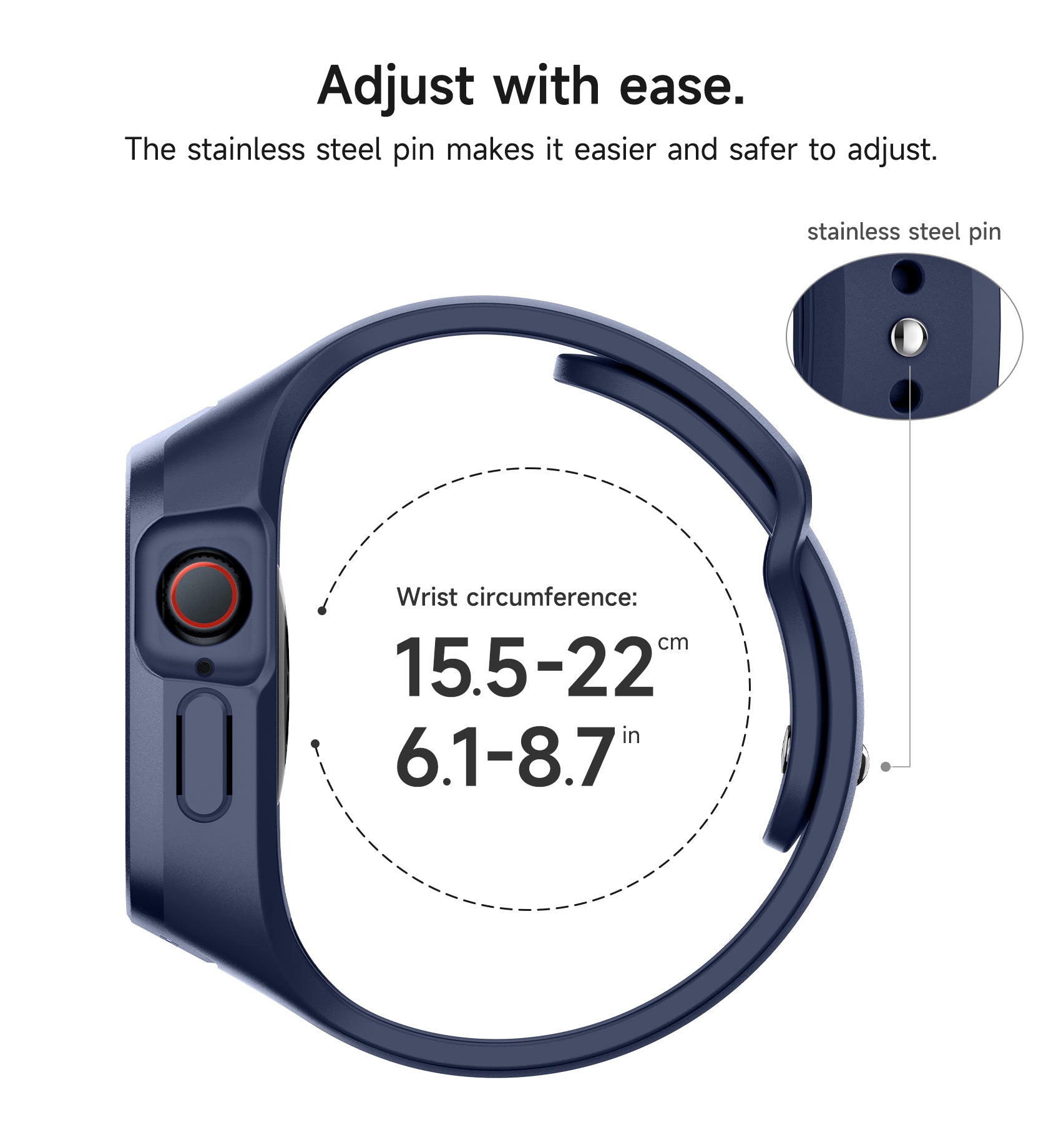Suritch Sport Band for Apple Watch Series 7 45mm Soft Silicone Shockproof Rugged Protective Strap with Case for Women Men