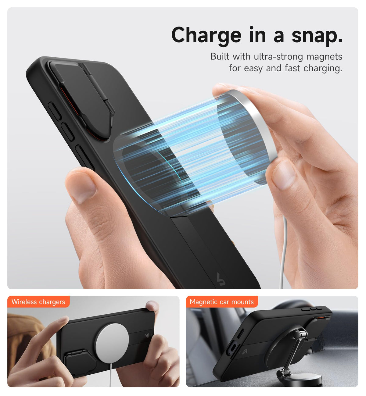 Suritch for Samsung Galaxy S26 FE Phone Case with Kickstand