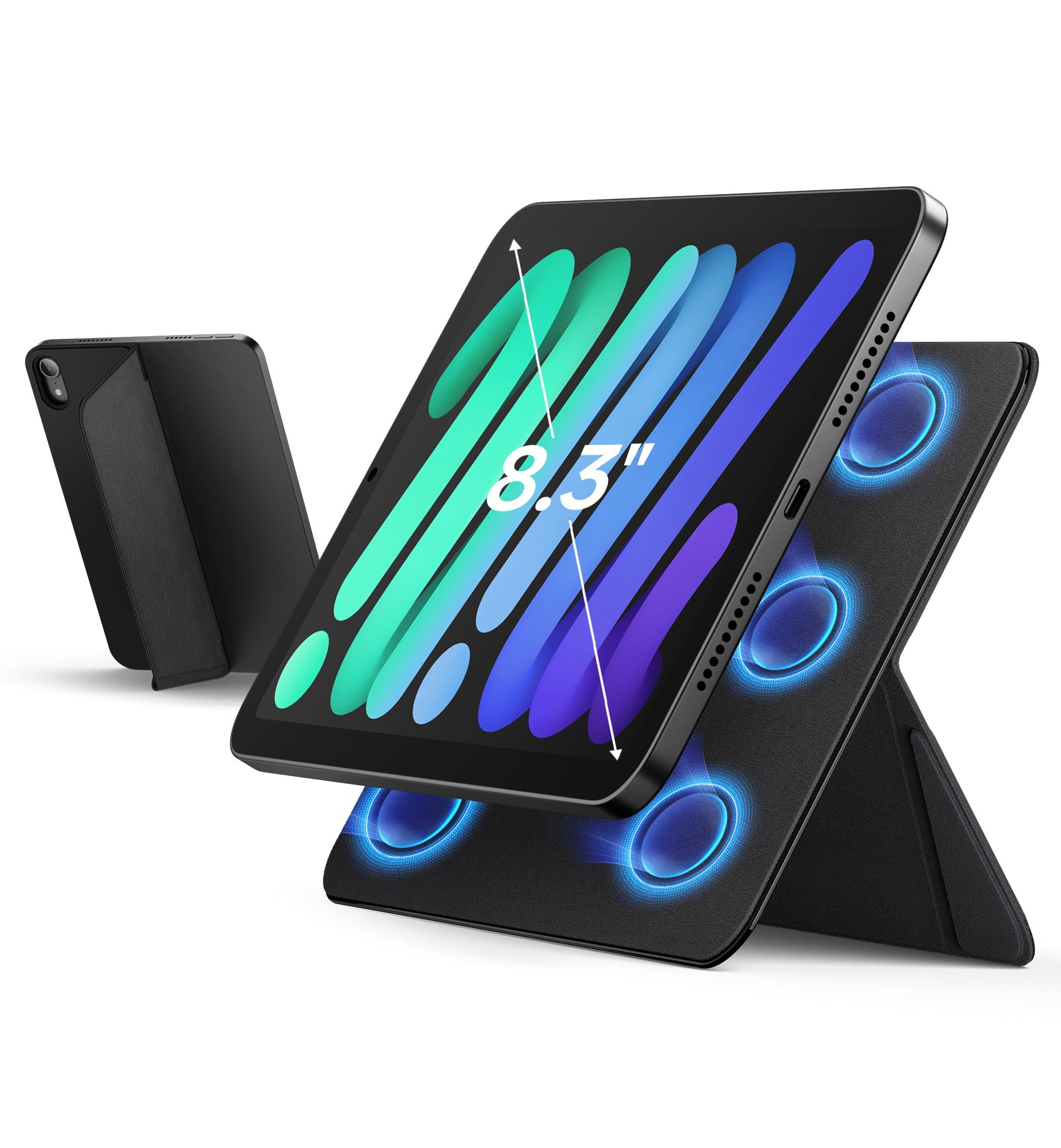 Suritch for iPad Mini 2021 Magnetic Stand Holder Slim Tablet Stand Lightweight Portable Support Portrait Landscape Tablet Holder