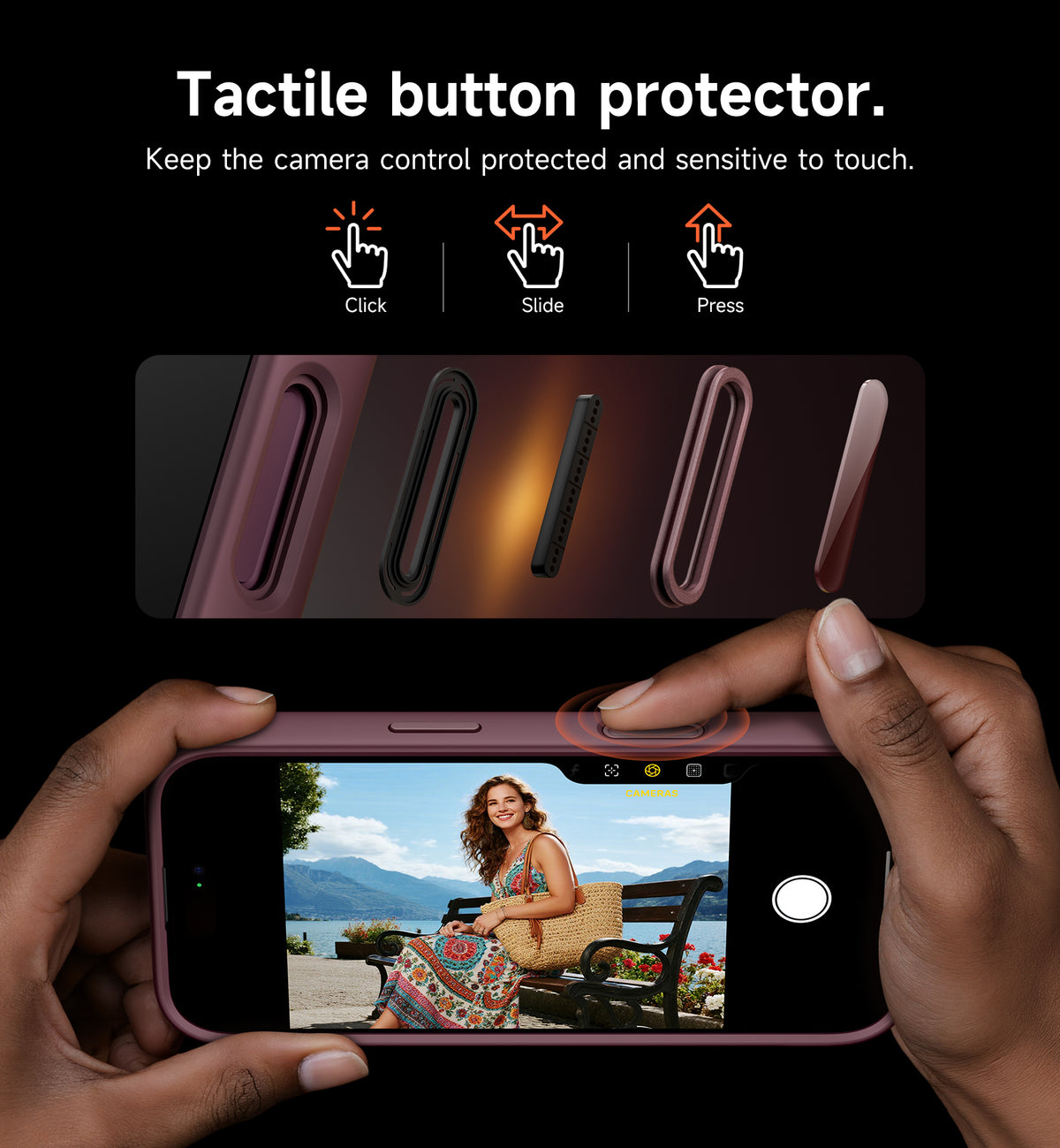 Suritch for iPhone 18 Pro Max MagSafe Case with Camera Cover and Built-in Kickstand